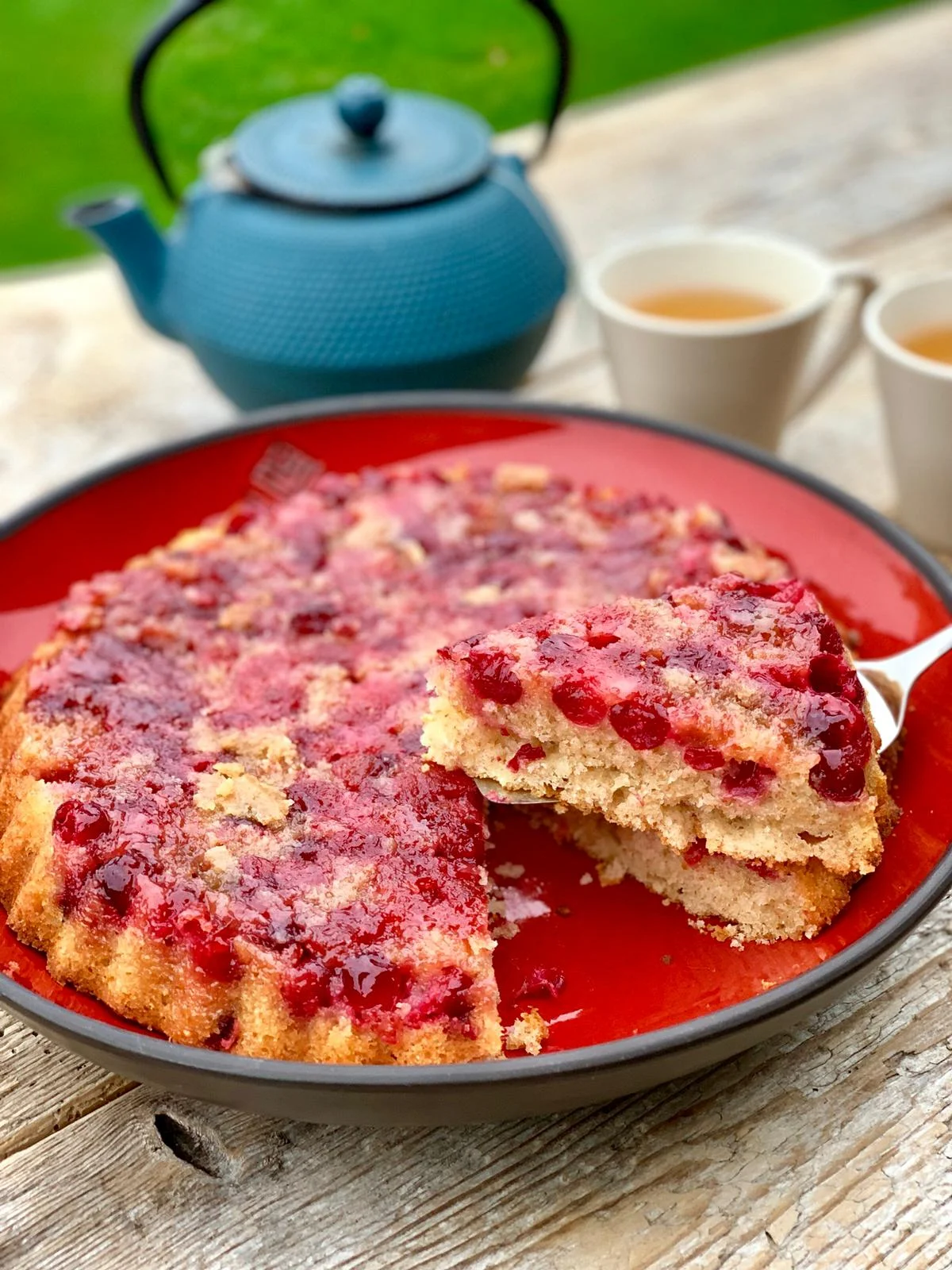 Cranberry upside down cake