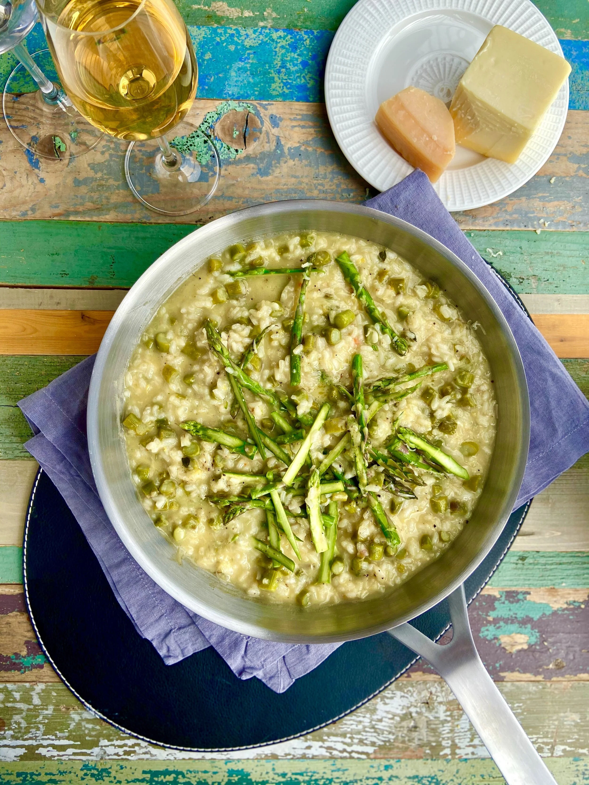 Risoto ar sparģeļiem