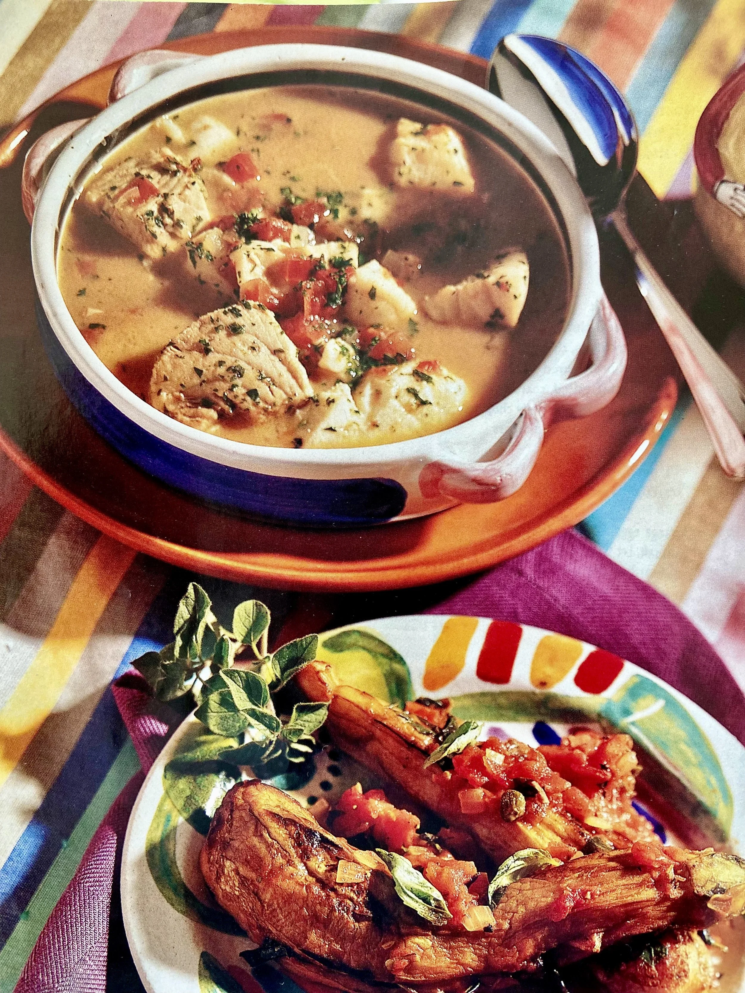 Zivju zupa ar tomātiem un vīnu