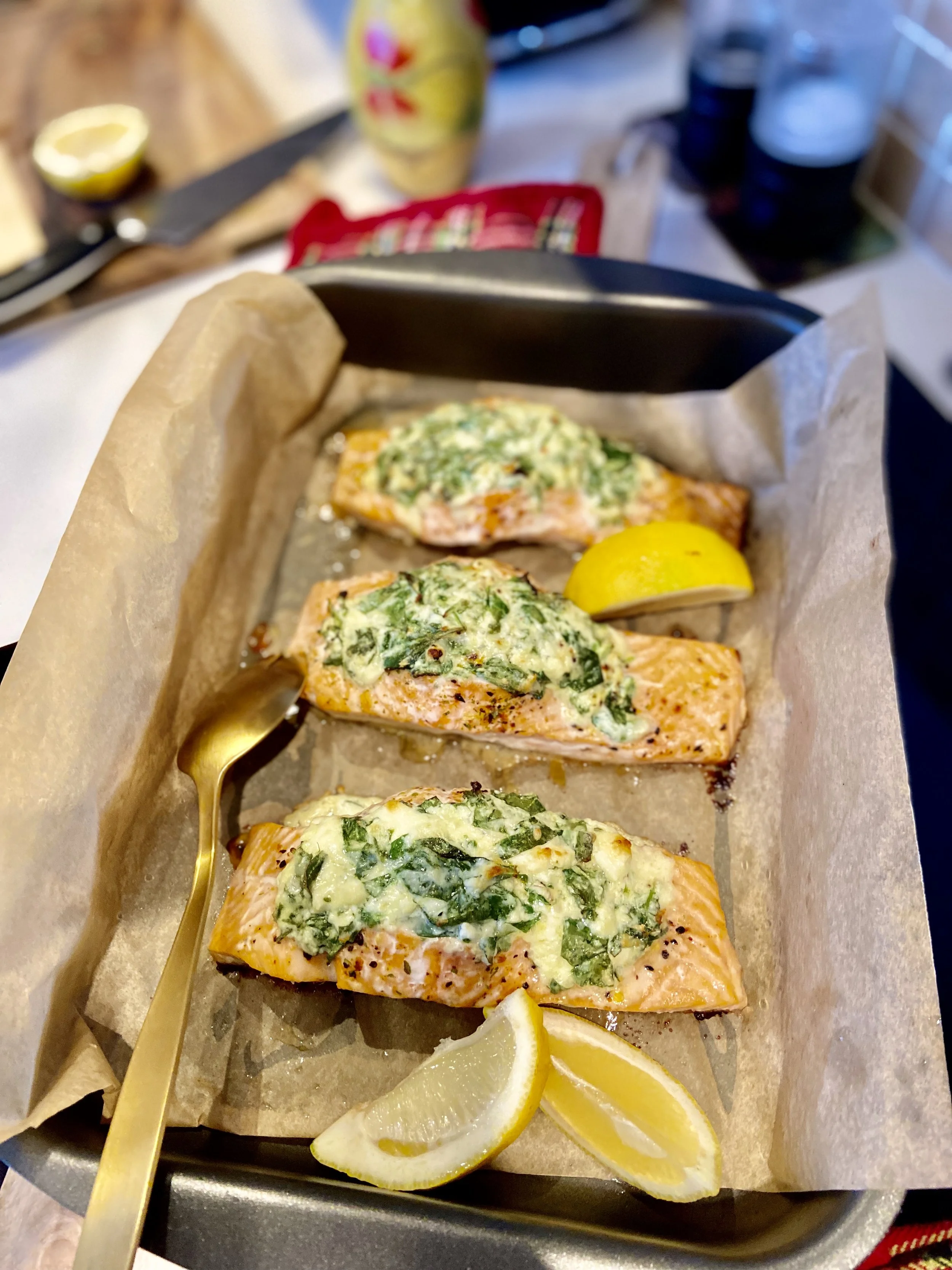 Lasis ar spinātu un siera pildījumu