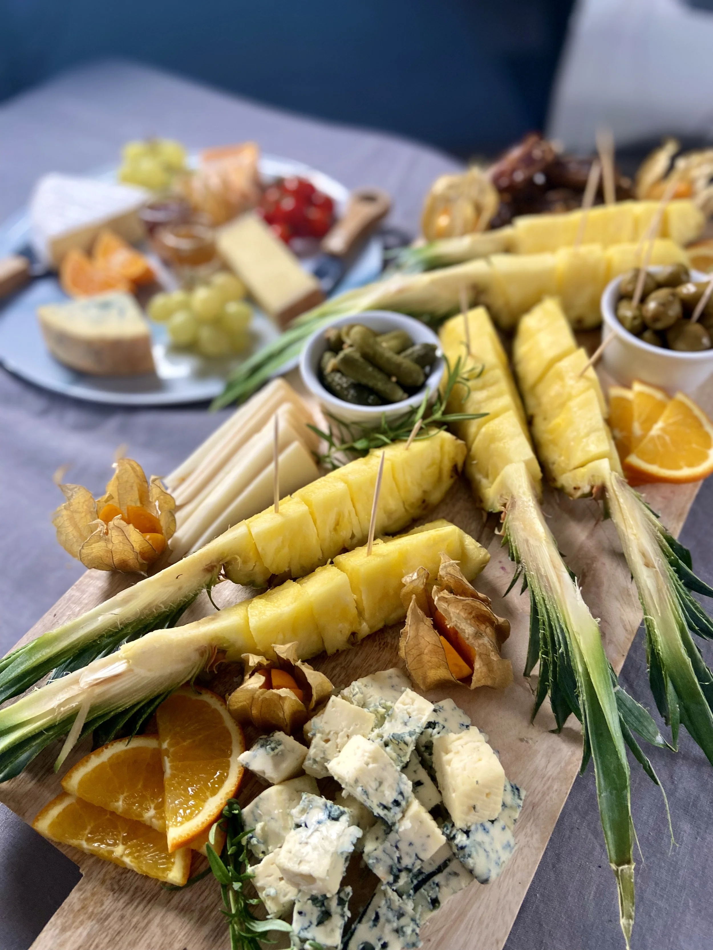 Augļu un siera plate