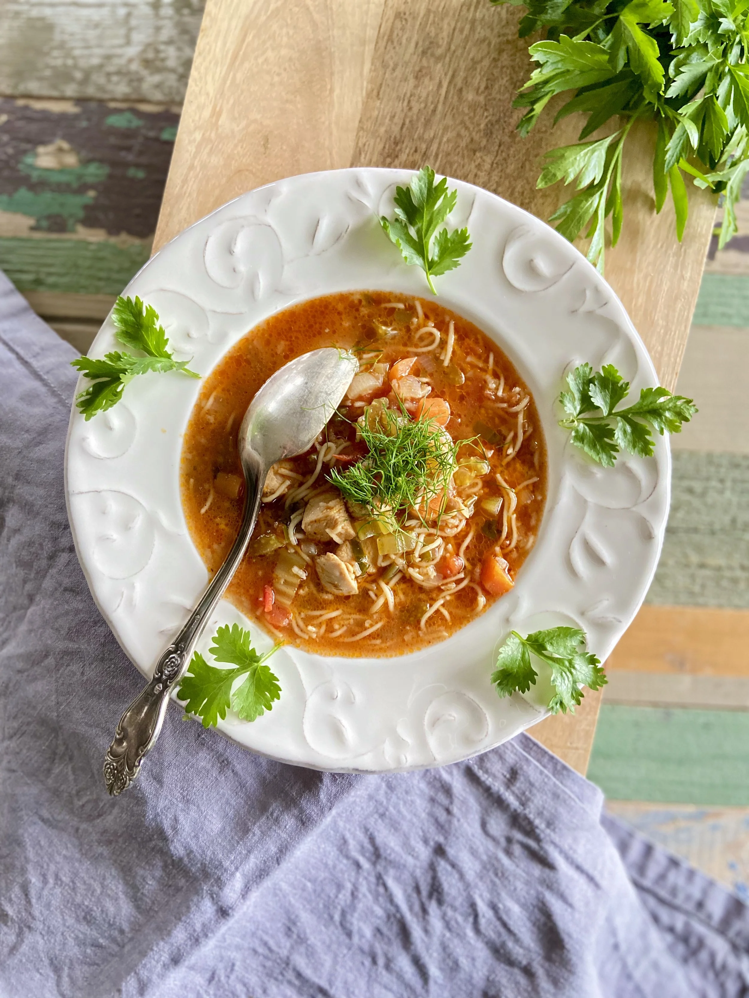Vistas un tomātu zupa