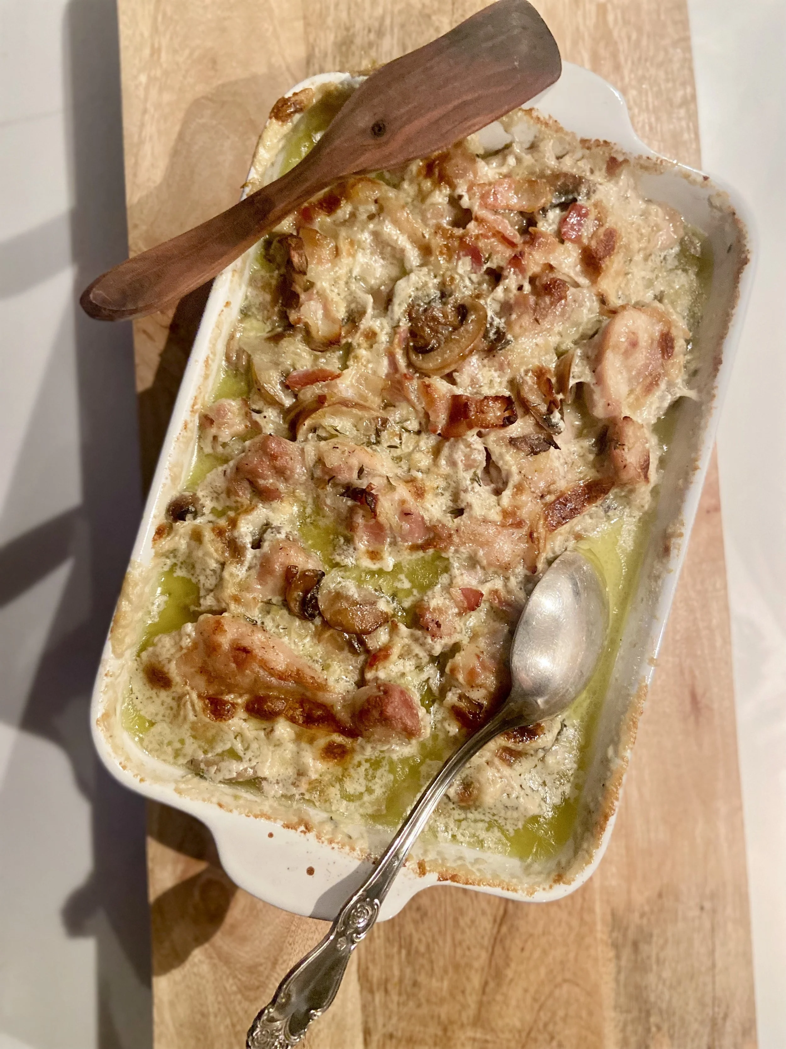 Vistas šķiņķīšu sacepums