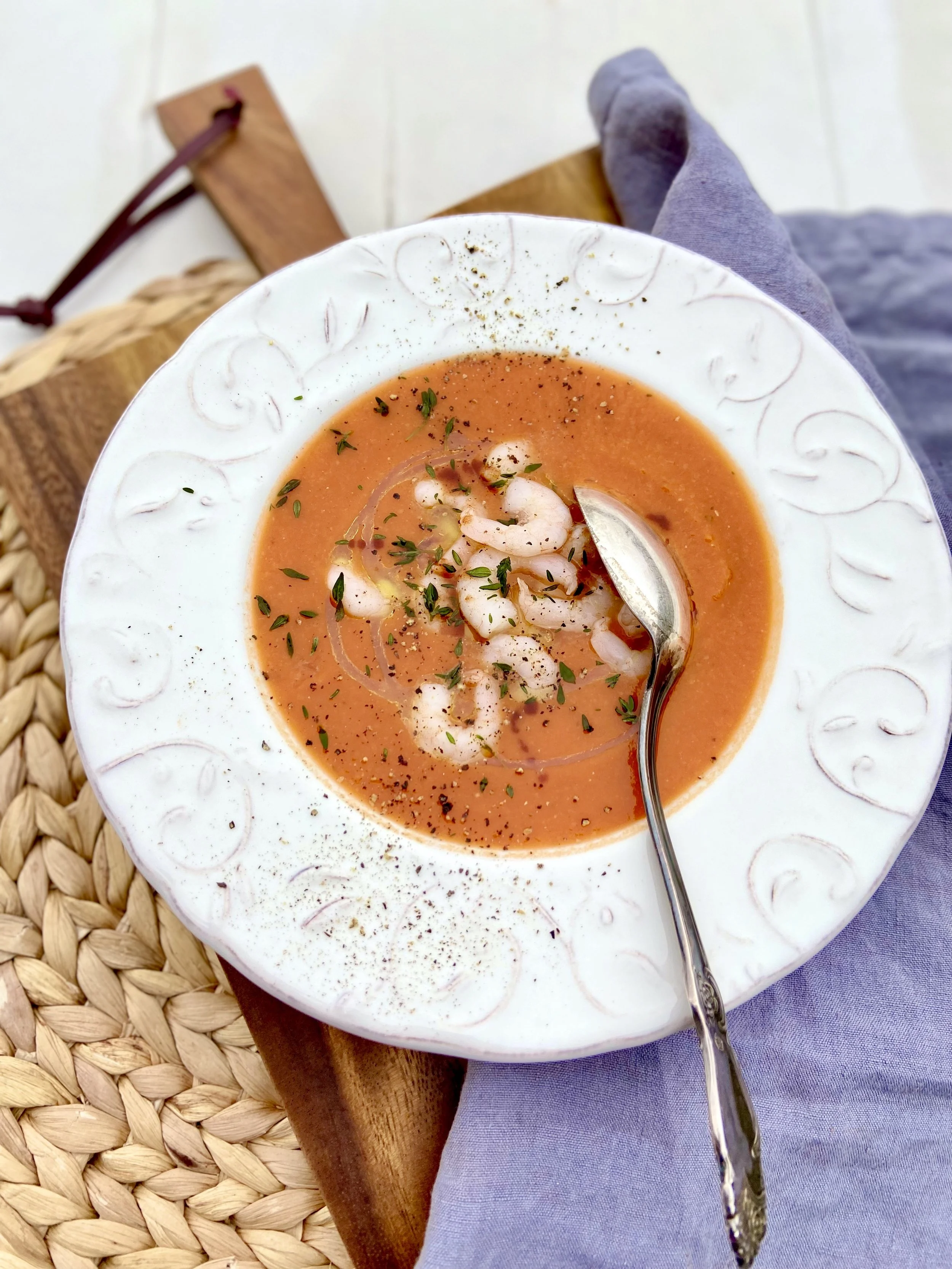 Tomātu un lēcu krēmzupa