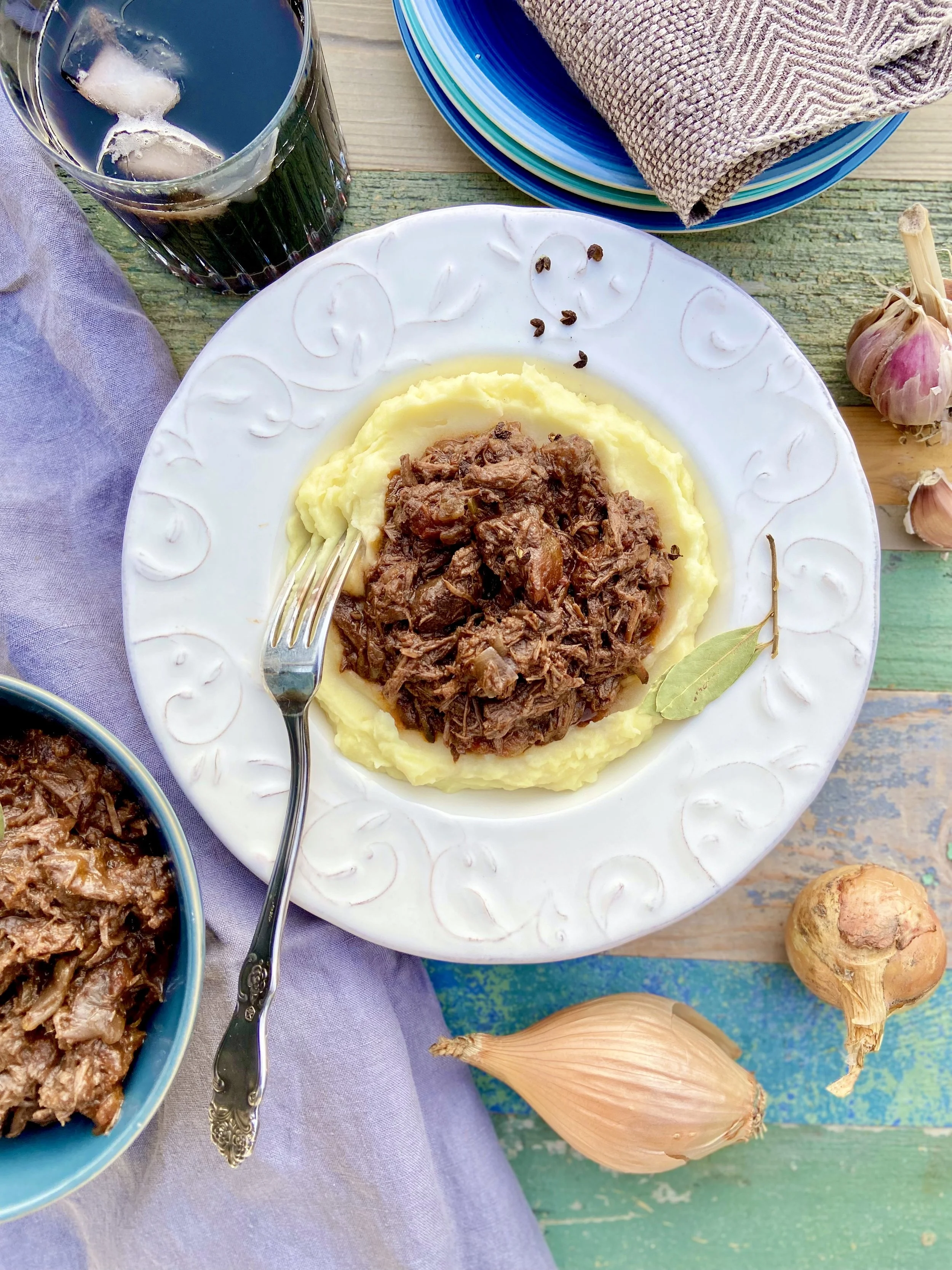 Plūkātā liellopu gaļa