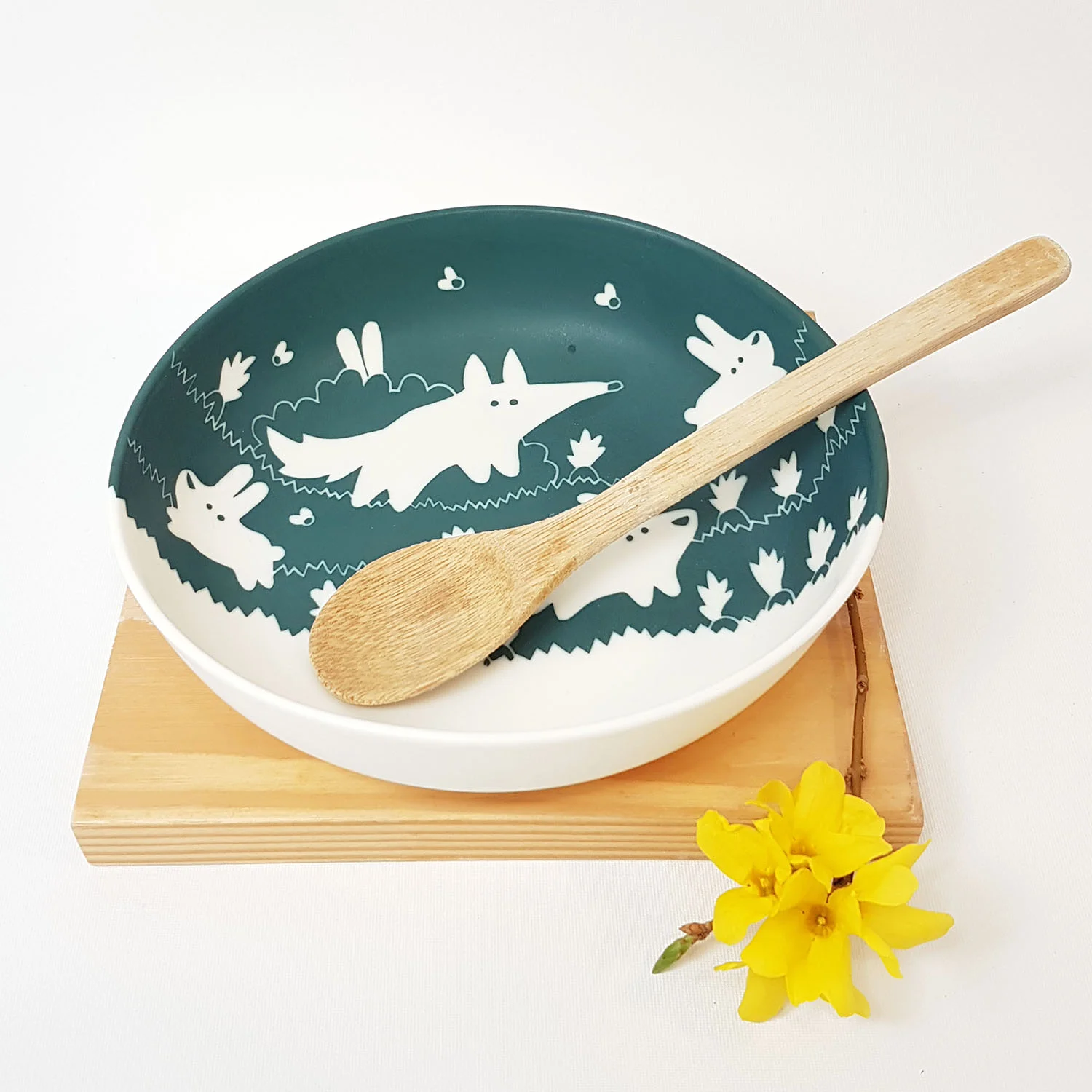 87 Petit plat creux Renard lapins 5.jpg