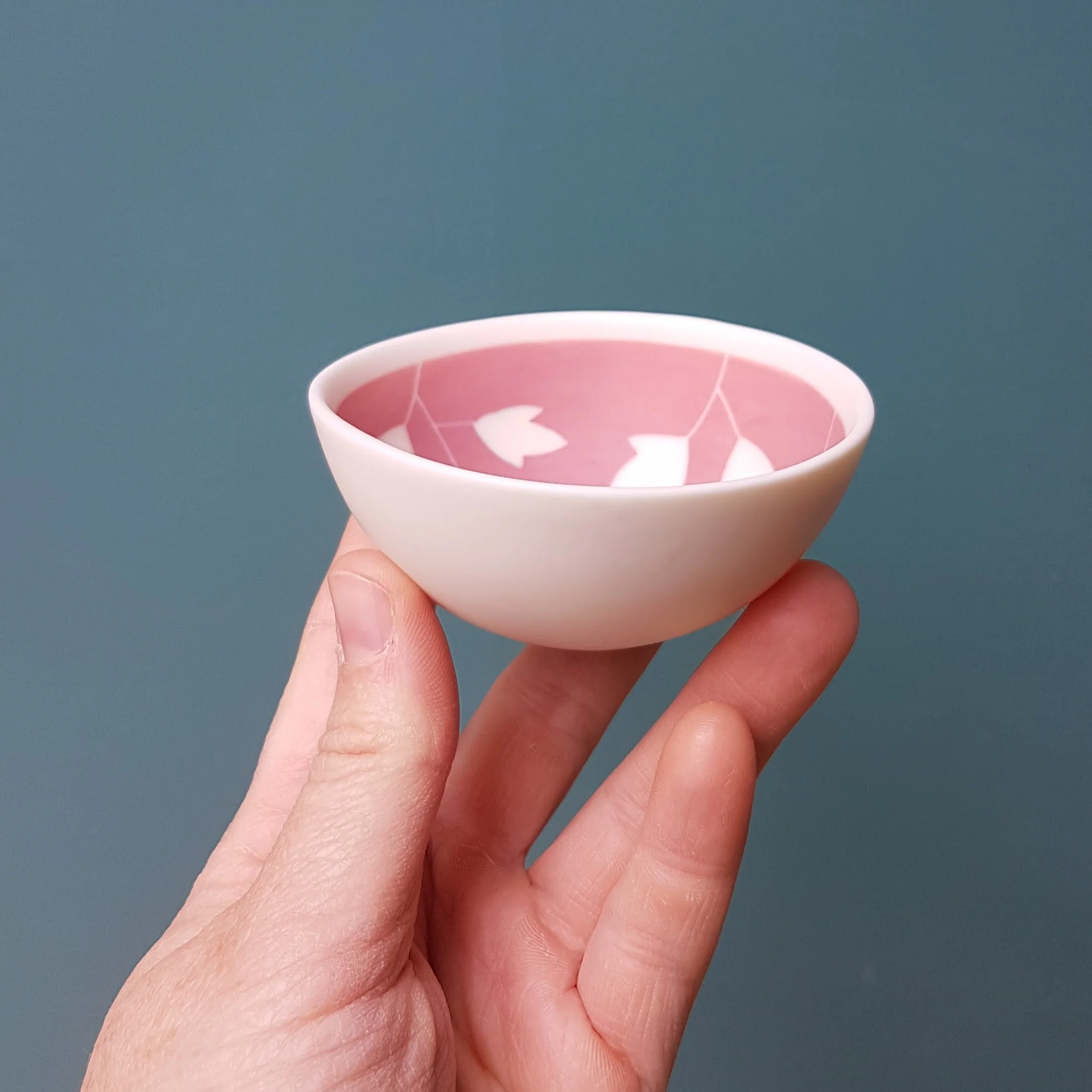 Mini bol porcelaine oiseau rose100515.jpg