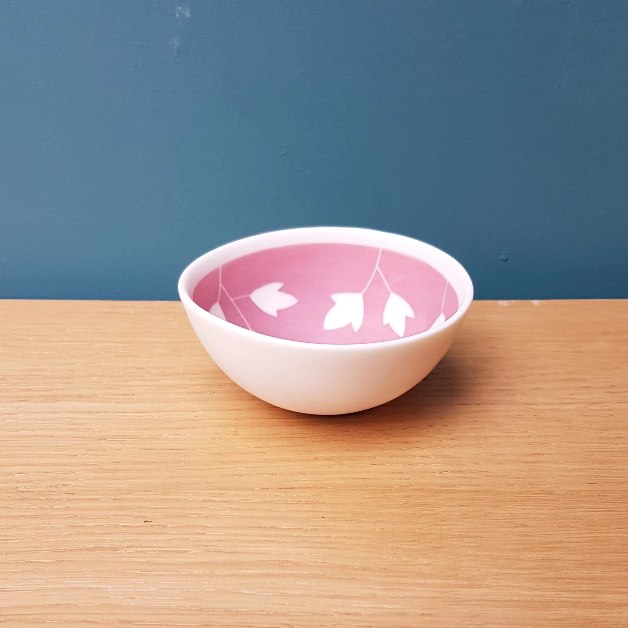 Mini bol porcelaine oiseau rose100507.jpg