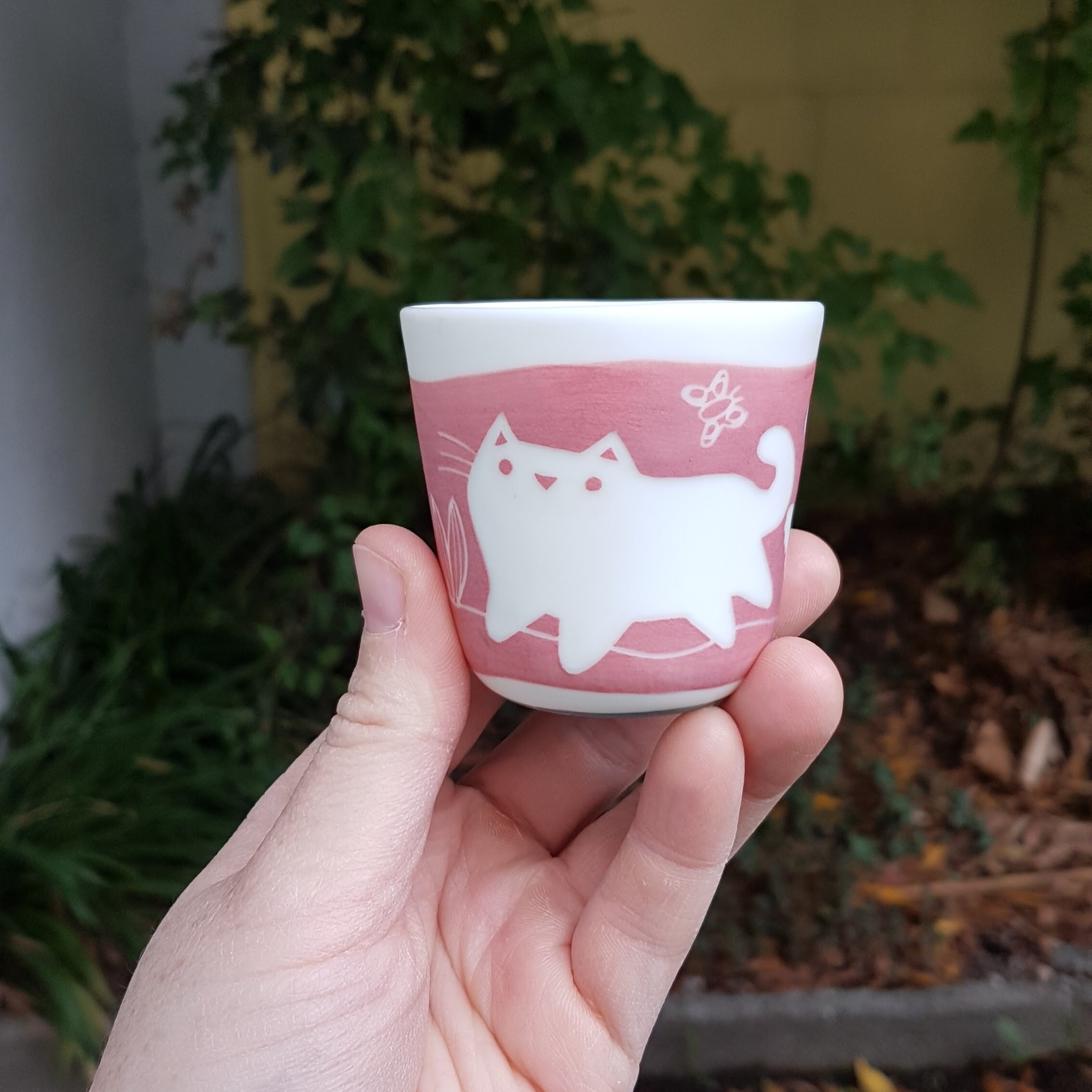 Tasse espresso porcelaine chat rose101450.jpg