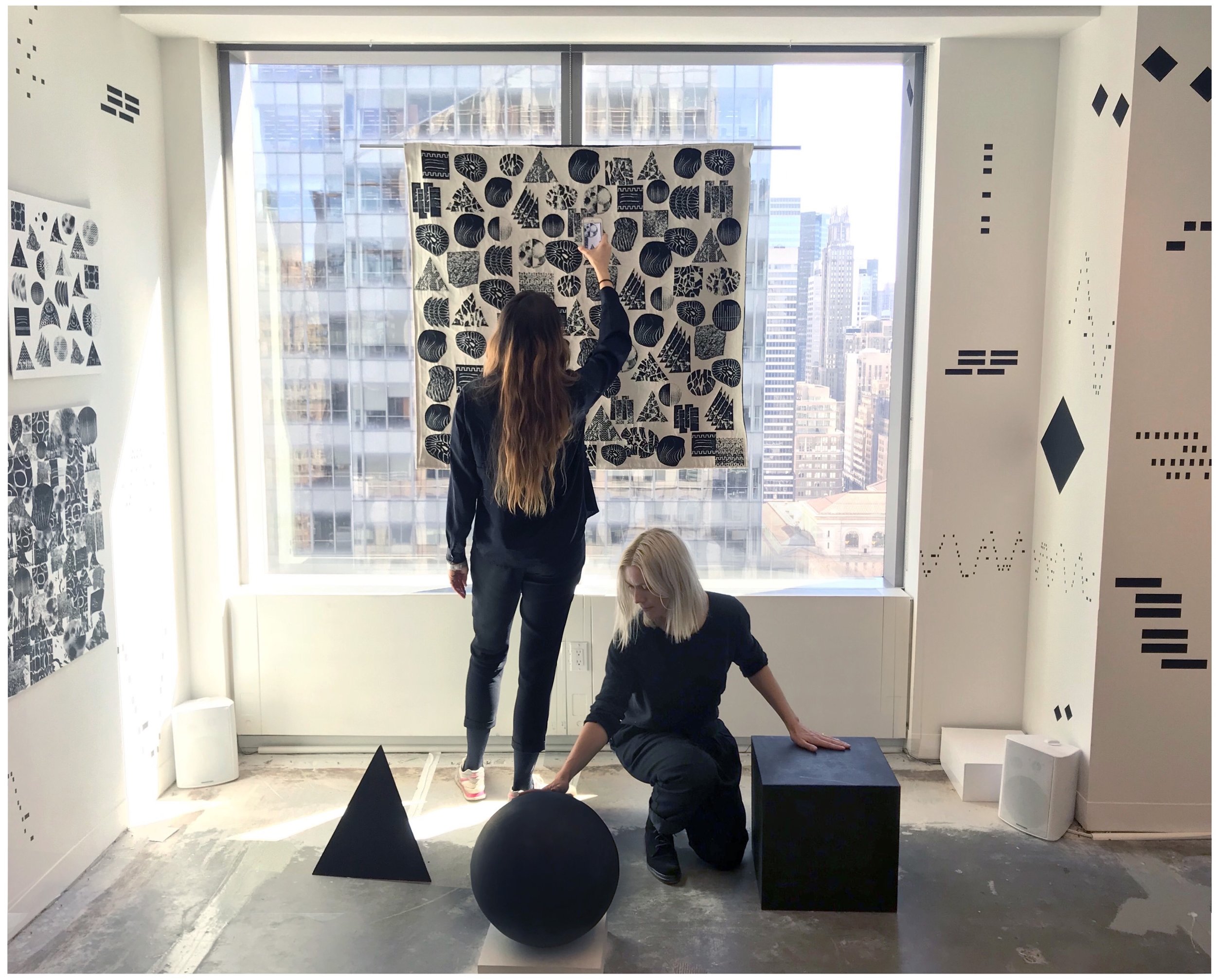Louise Foo (left) and Martha Skou (right) Spring Break Art Show, 2018
