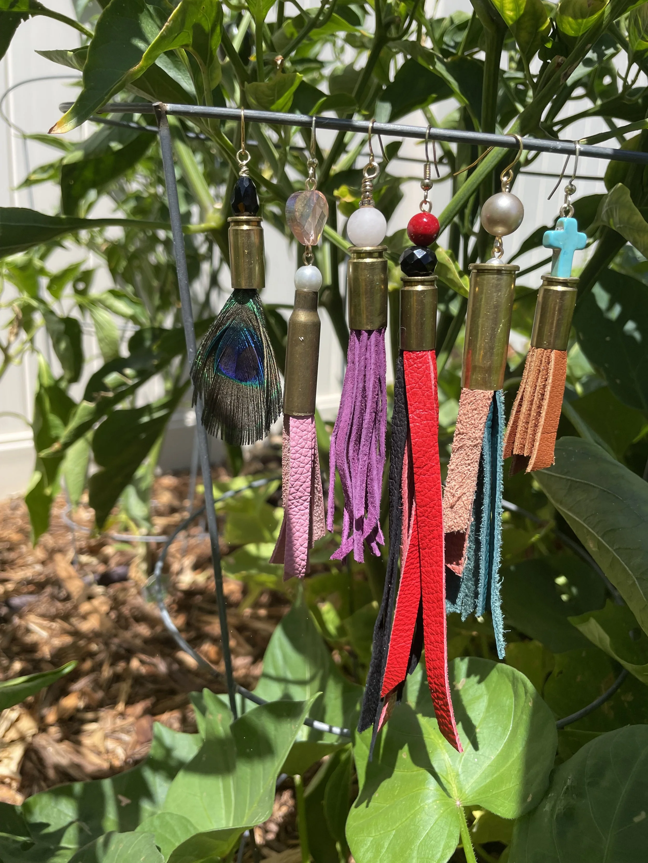 223 Upcycled ammo earrings