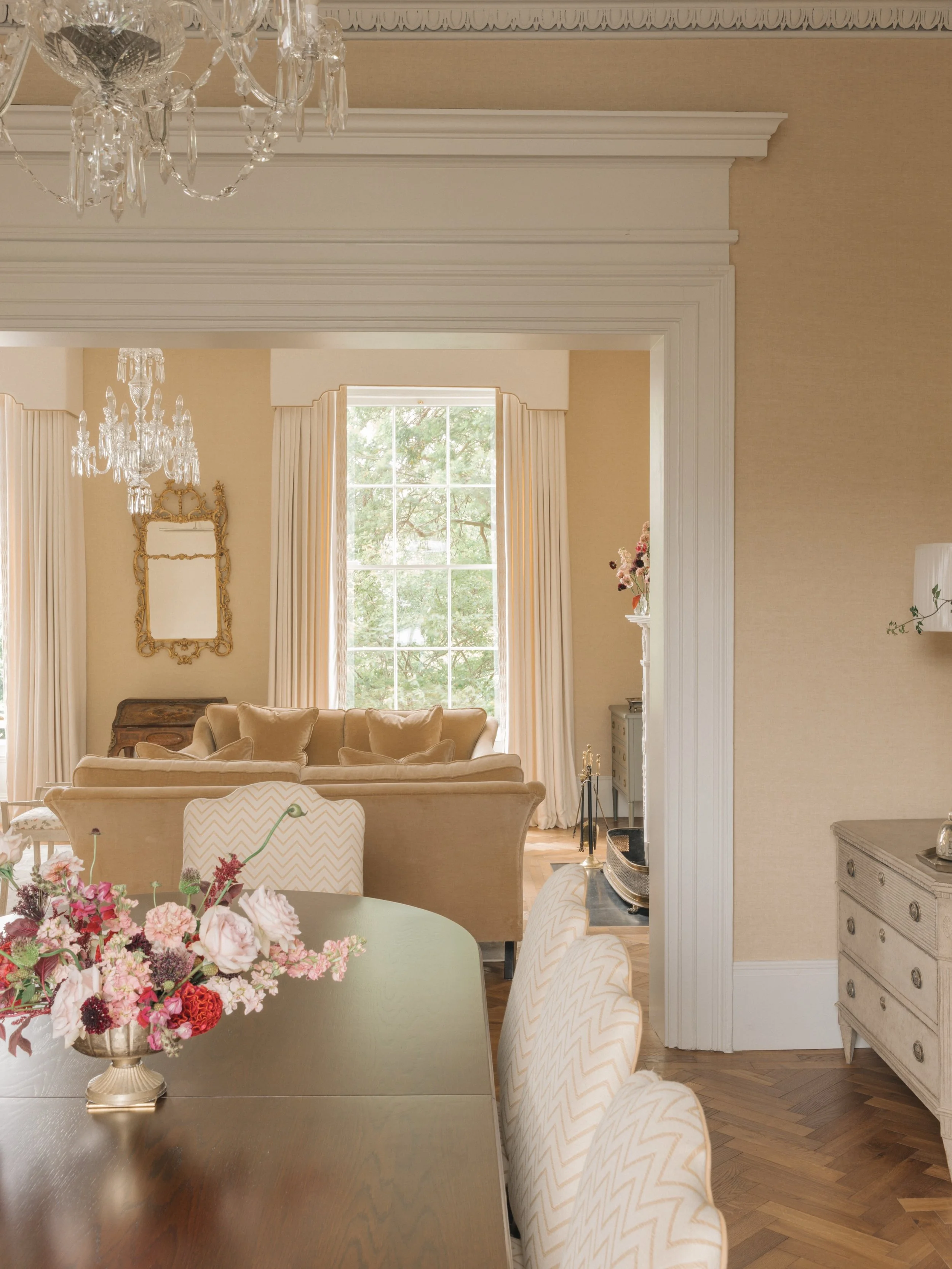 The Victorian Townhouse 
The brief was to furnish rooms throughout this beautiful Victorian home, creating spaces that felt elegant and luxurious but also comfortable for family life.

For these two formal rooms, we wanted to create a sense of occasi