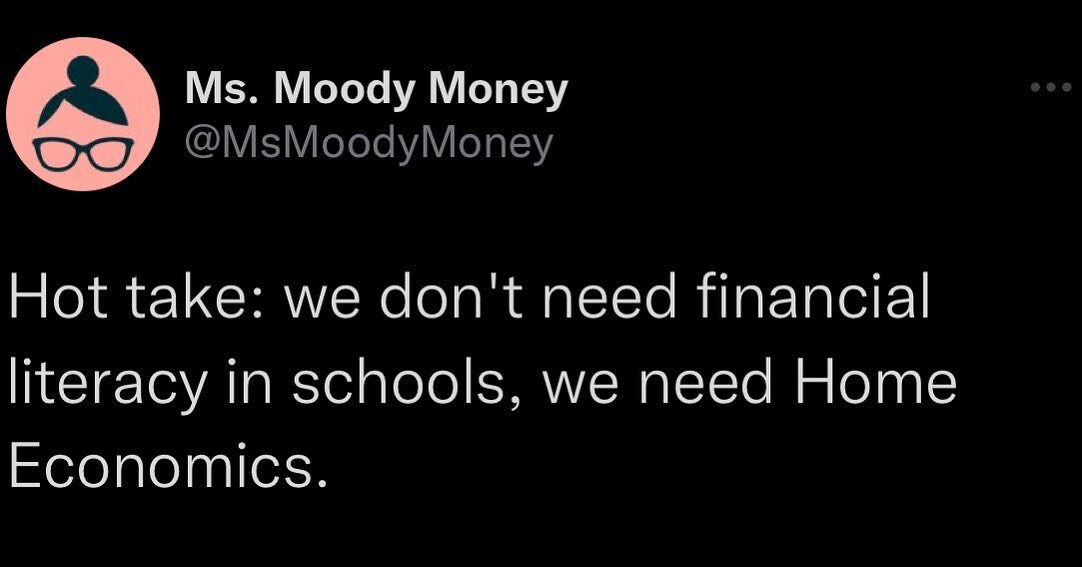 Personal finance is more than just understanding compound interest. 

It's being able to be self-sufficient, to stop wasting money on things you can easily do for yourself, like cooking, cleaning, and mending clothes AS WELL AS knowing things like wh