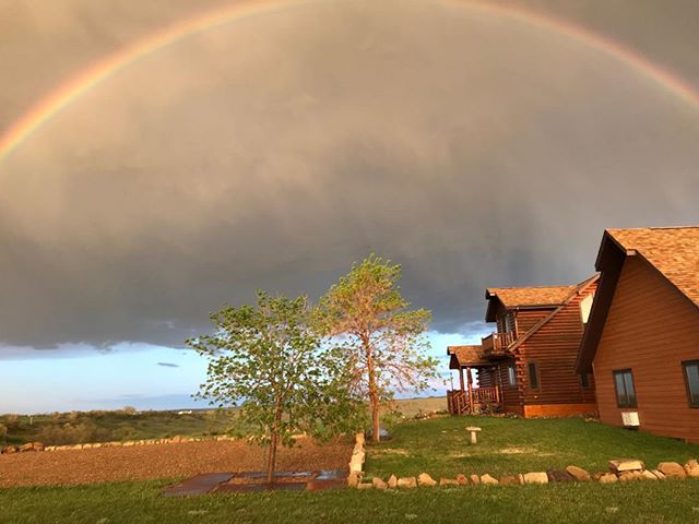 Pretty rainbow this evening