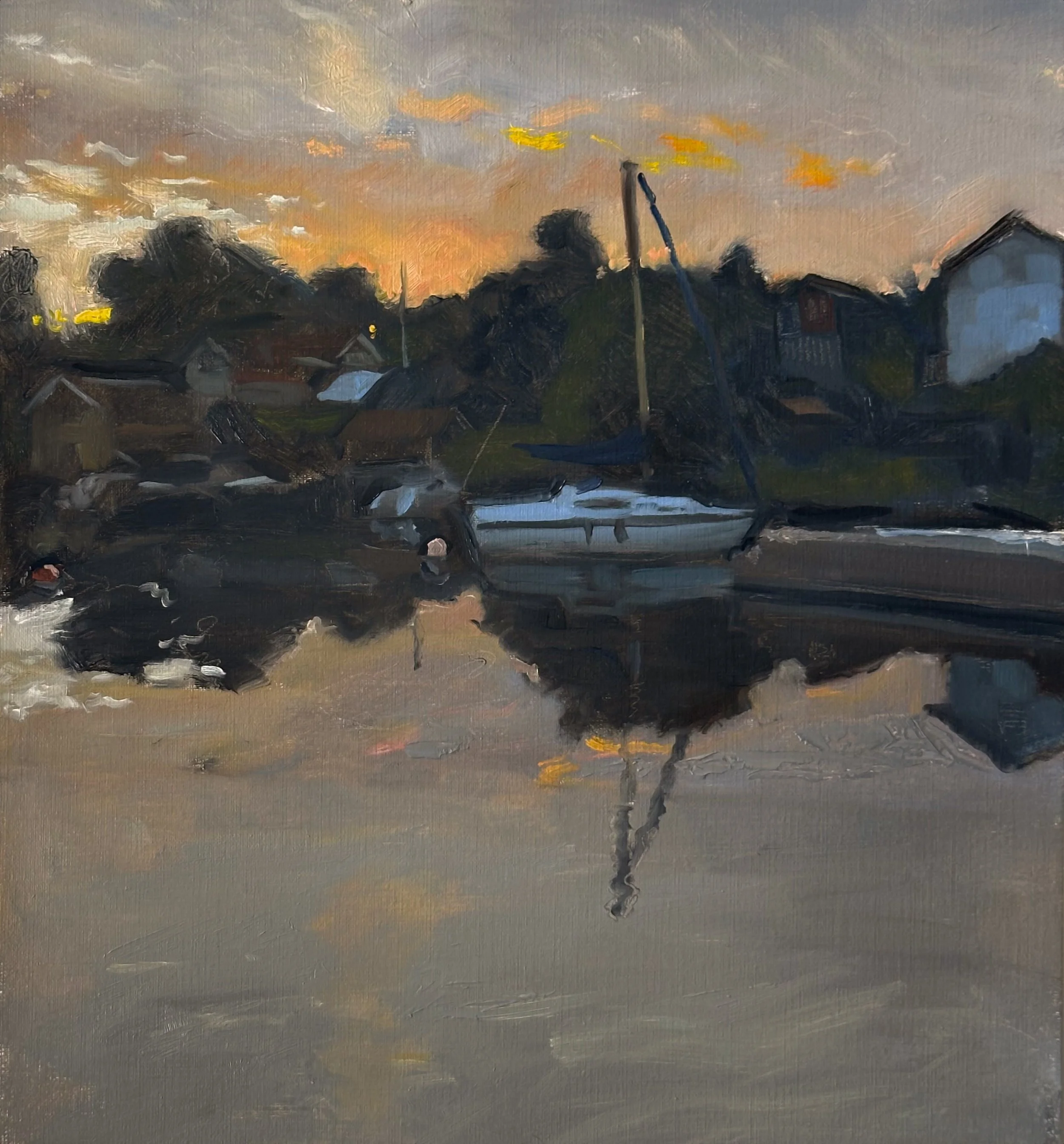 Gryning över norrhamnen