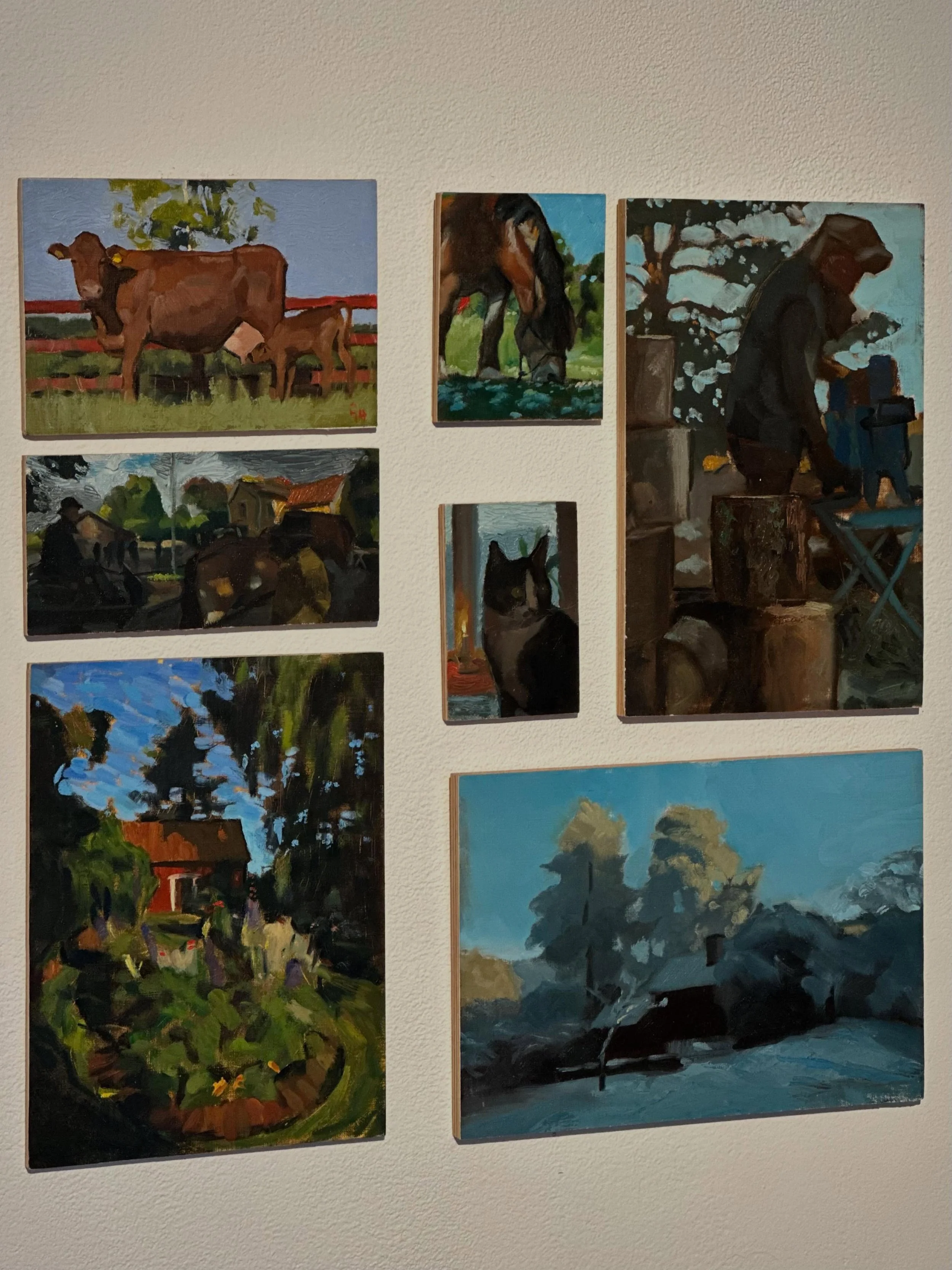 Fler tavlor fr&aring;n &rsquo;Konstn&auml;rshemmet&rsquo; p&aring; @vallentunakulturhus. 

#art #oilpainting #artexhibition #vallentuna #konst