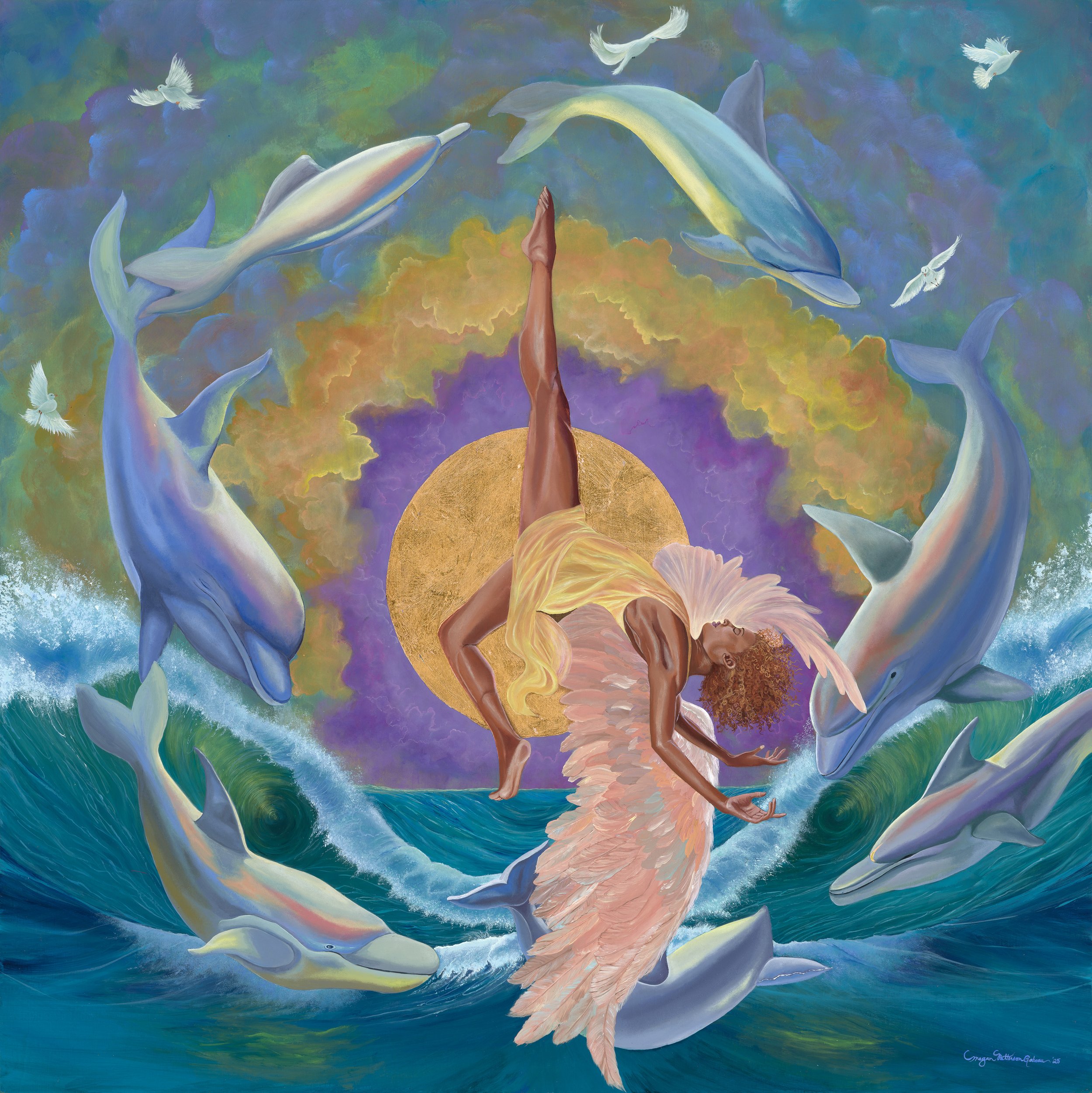 "Celestial Descent: The Dance of Surrender" (2025)