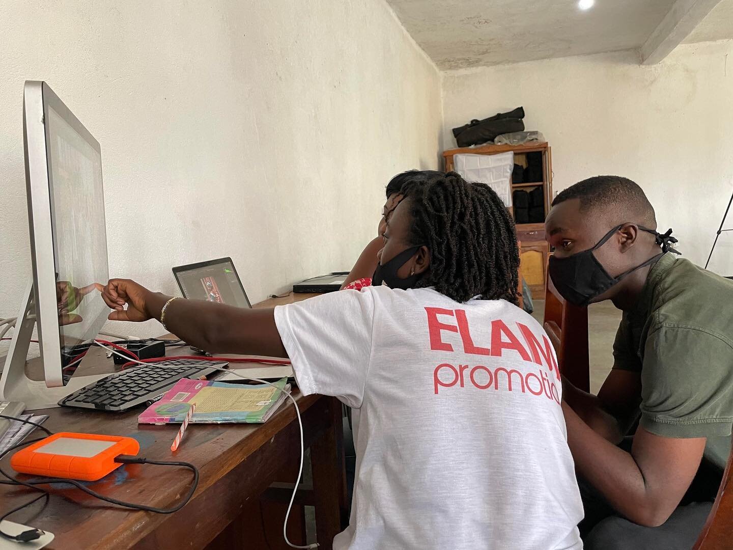 Class Is In Session! Here are some photos from the first day back in class in #Goma as our lab reopens with limited access due to COVID-19. We have implemented strict health and safety measures in coordination with our partner @cammedrc 

Classes run