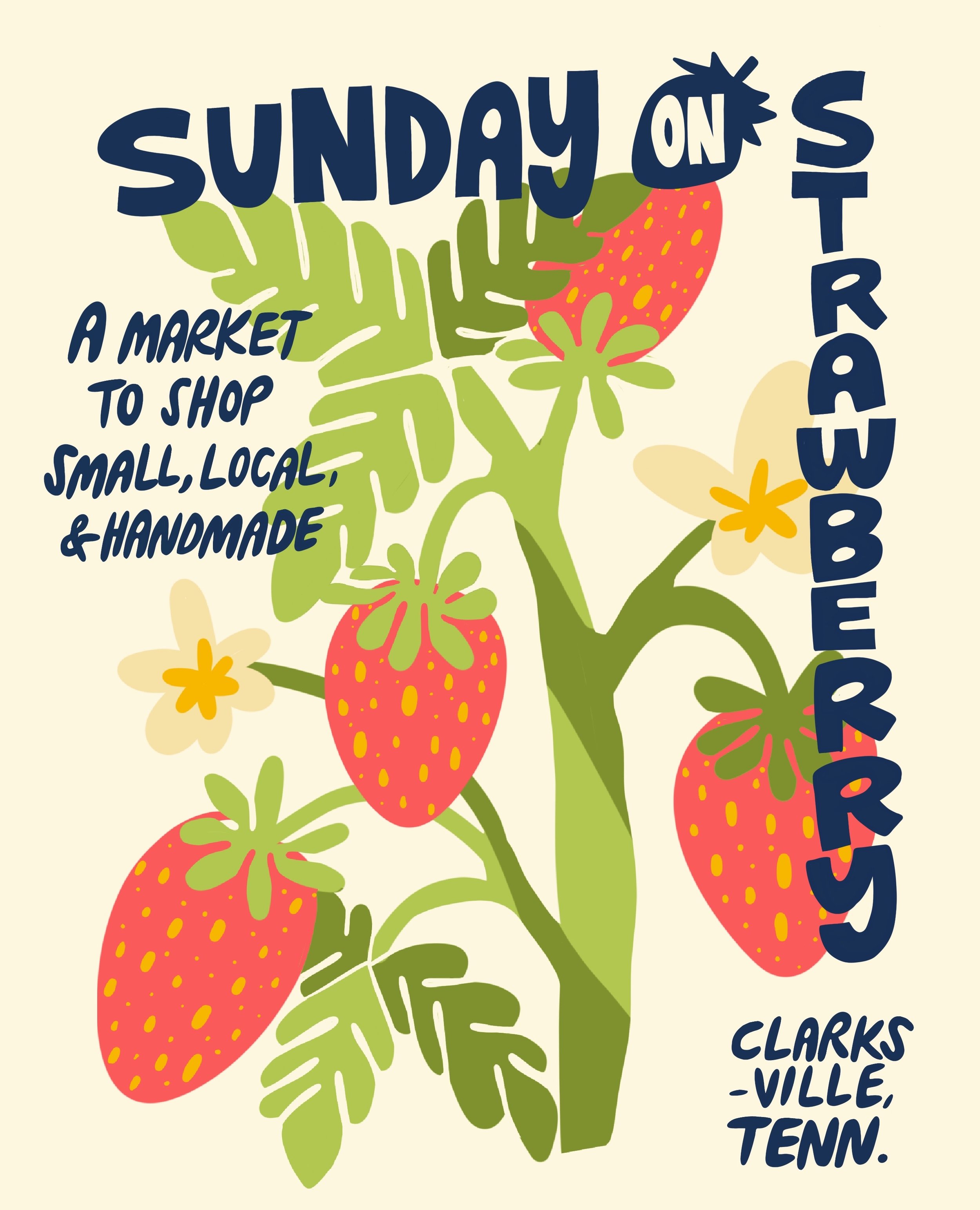 Sunday on Strawberry T-Shirt