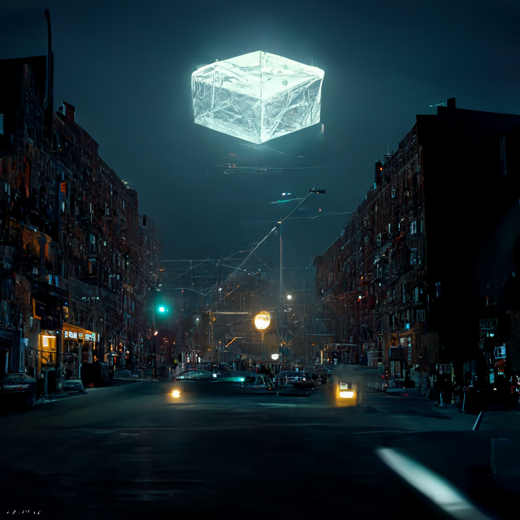 5b9bdae3-7488-4b15-9af4-1accbb28c6cc_EllieMakes_wireframe_of_a_giant_glowing_squished_cube_hovering_above_a_Brooklyn_street_at_midnight_by_Edward_ho.png