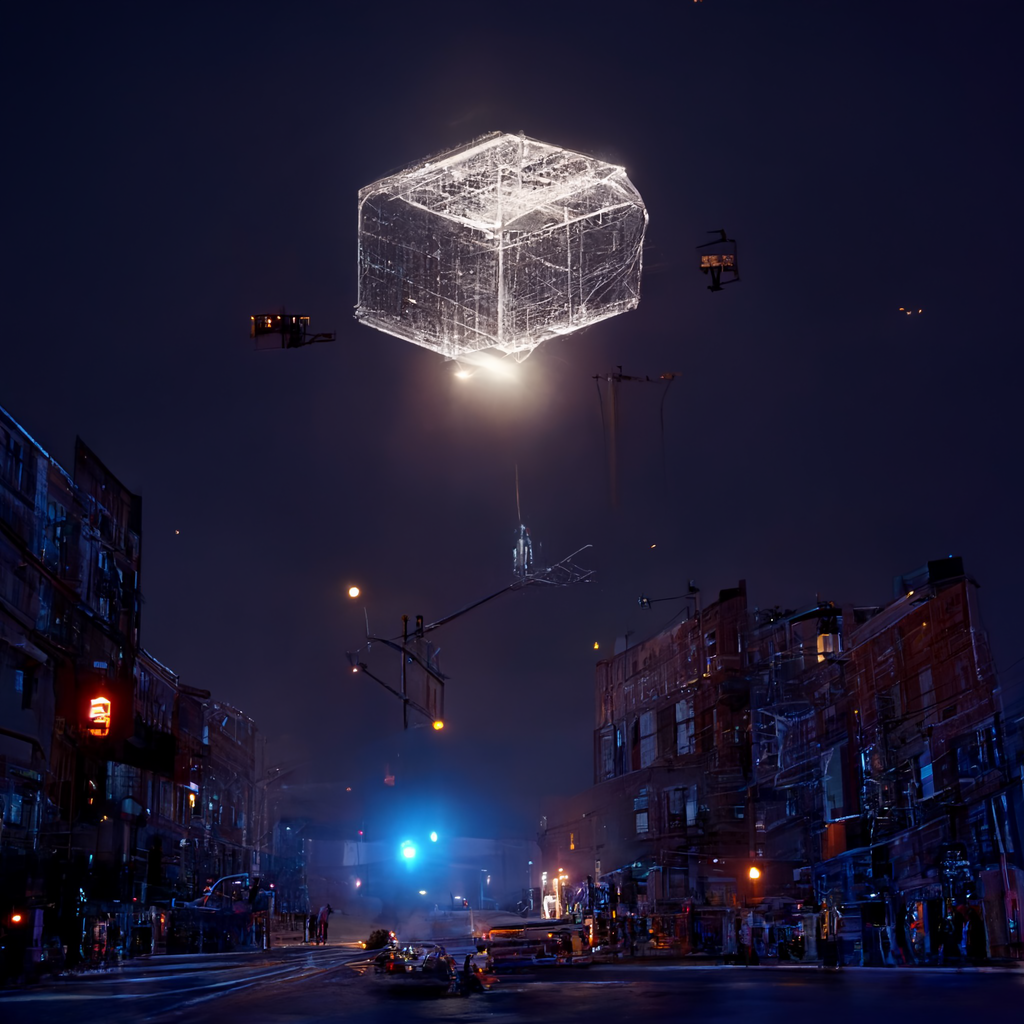6f124d77-5bdf-4f19-8825-34211eb63fe9_EllieMakes_wireframe_of_a_giant_glowing_squished_cube_hovering_above_a_Brooklyn_street_at_midnight_by_Edward_ho.png