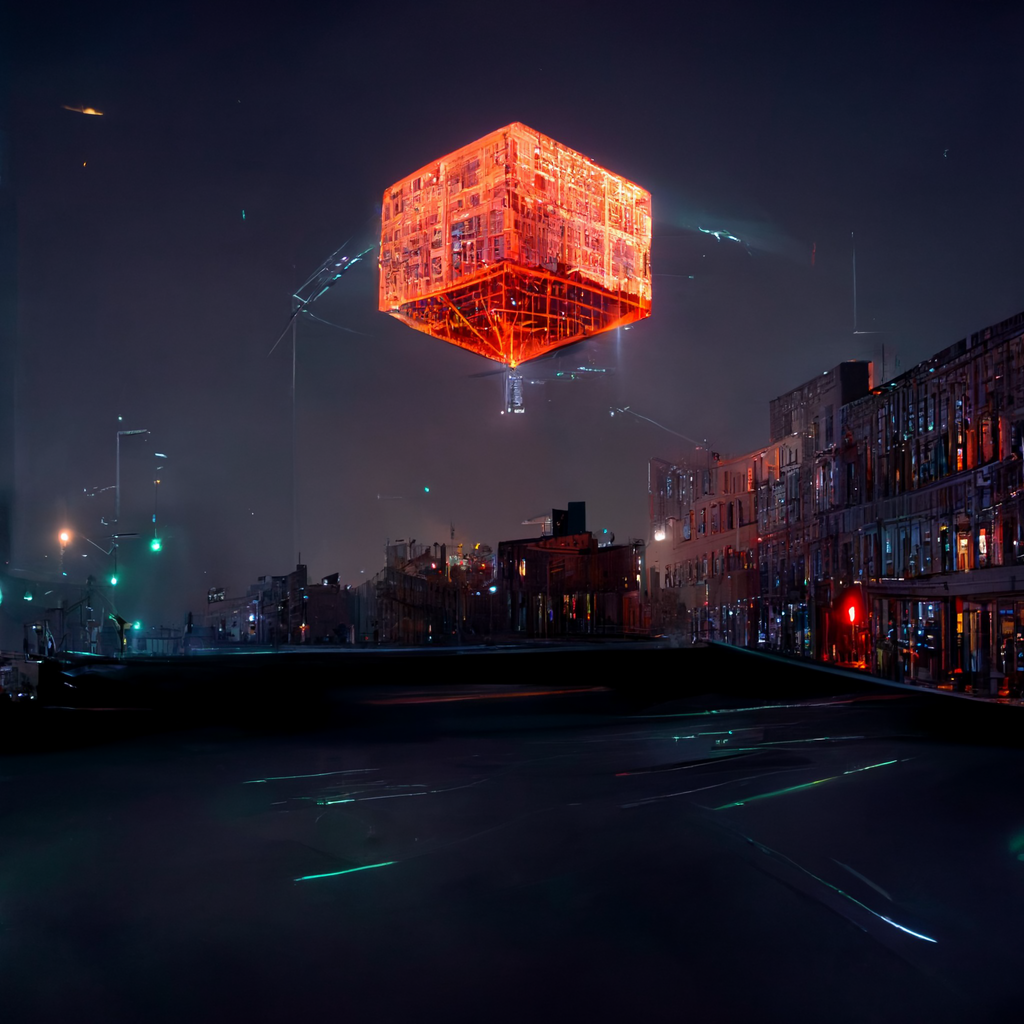 63ca29ca-9925-4cbe-9cf3-213609eac0fb_EllieMakes_wireframe_of_a_giant_glowing_squished_cube_hovering_above_a_Brooklyn_street_at_midnight_by_Edward_ho.png