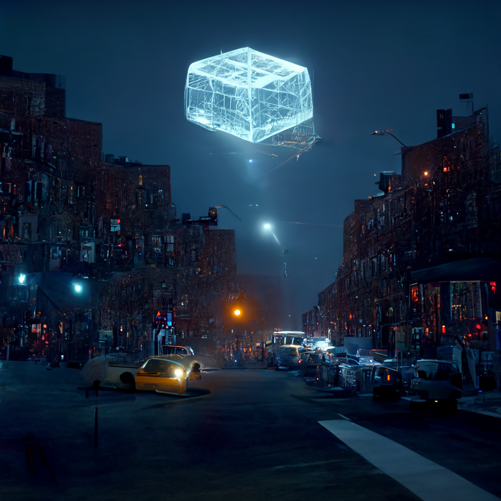 76e8eaf0-1bd4-4916-a3e9-6062742ea7ad_EllieMakes_wireframe_of_a_giant_glowing_squished_cube_hovering_above_a_Brooklyn_street_at_midnight_by_Edward_ho.png