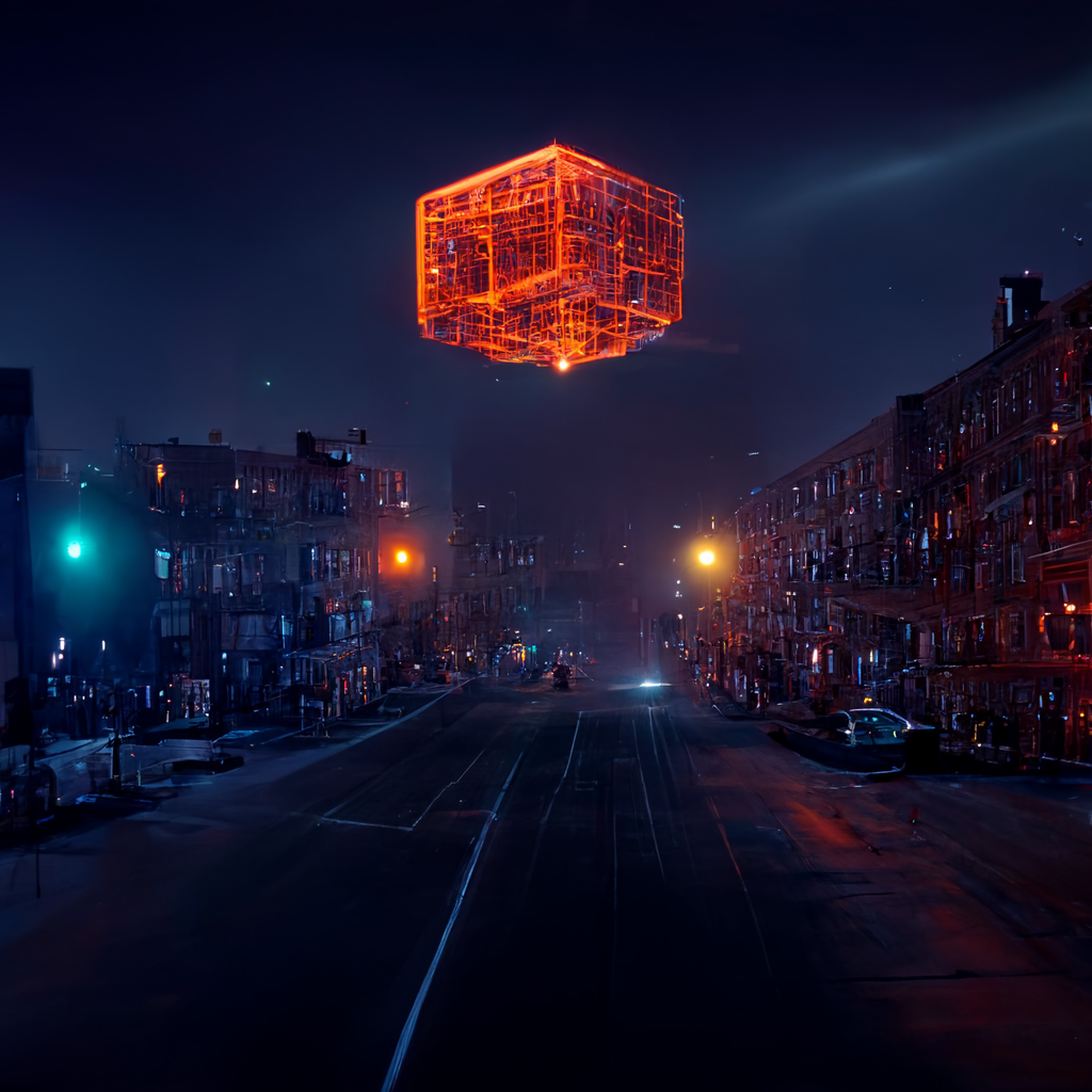aac5e613-1576-4c64-934e-90edaa7a9b55_EllieMakes_wireframe_of_a_giant_glowing_squished_cube_hovering_above_a_Brooklyn_street_at_midnight_by_Edward_ho.png