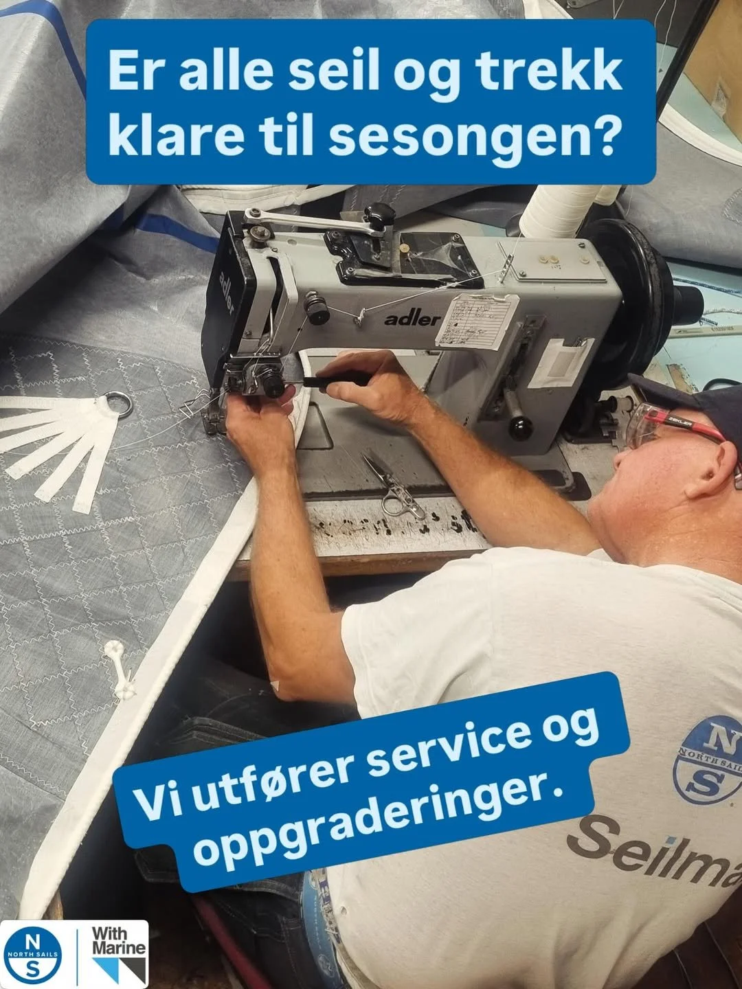 Klar for sesongstart? Sjekk seil og rigg hos With Marine nå