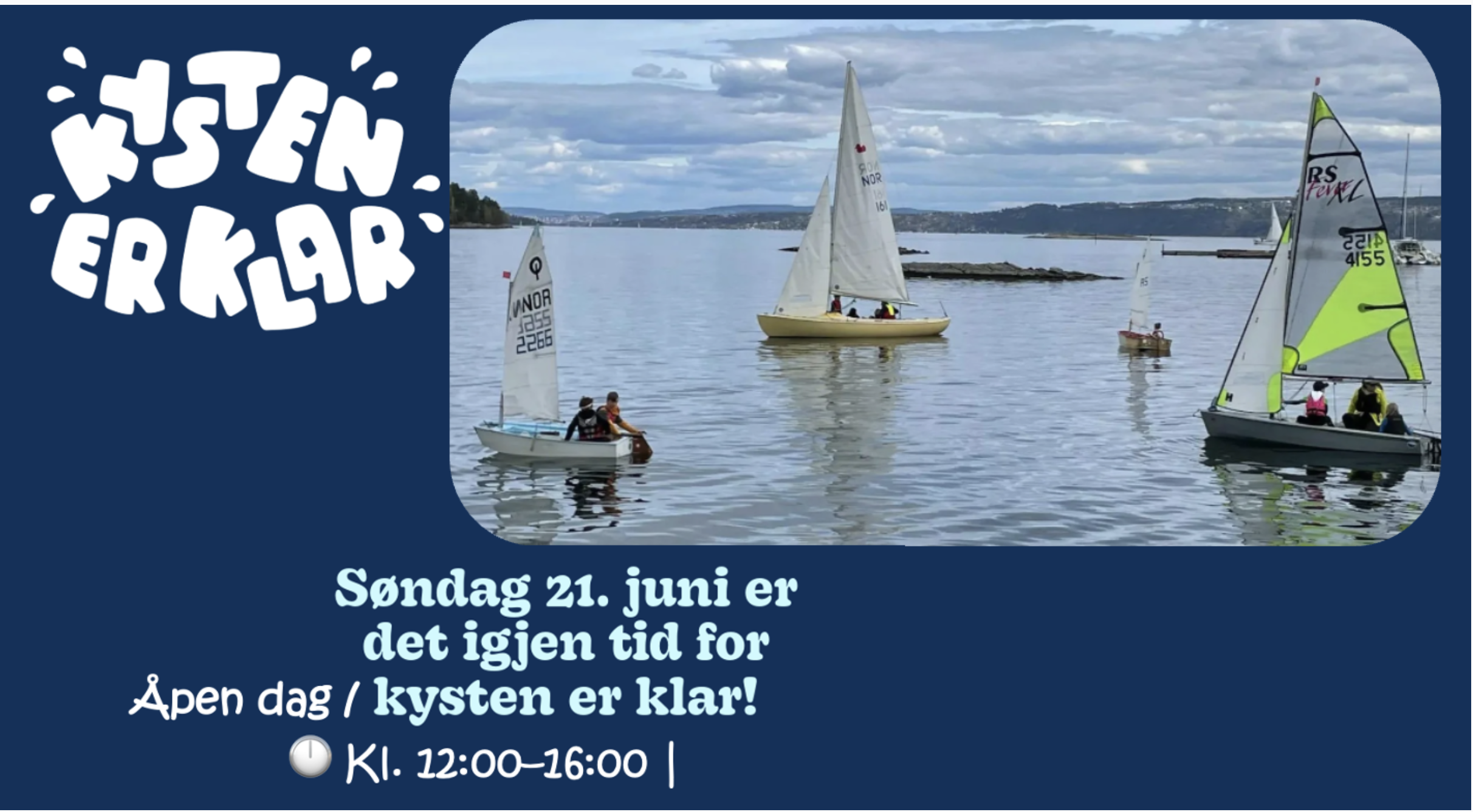 Velkommen til Åpen Dag / Kysten er klar - søndag 21.juni kl 12:00