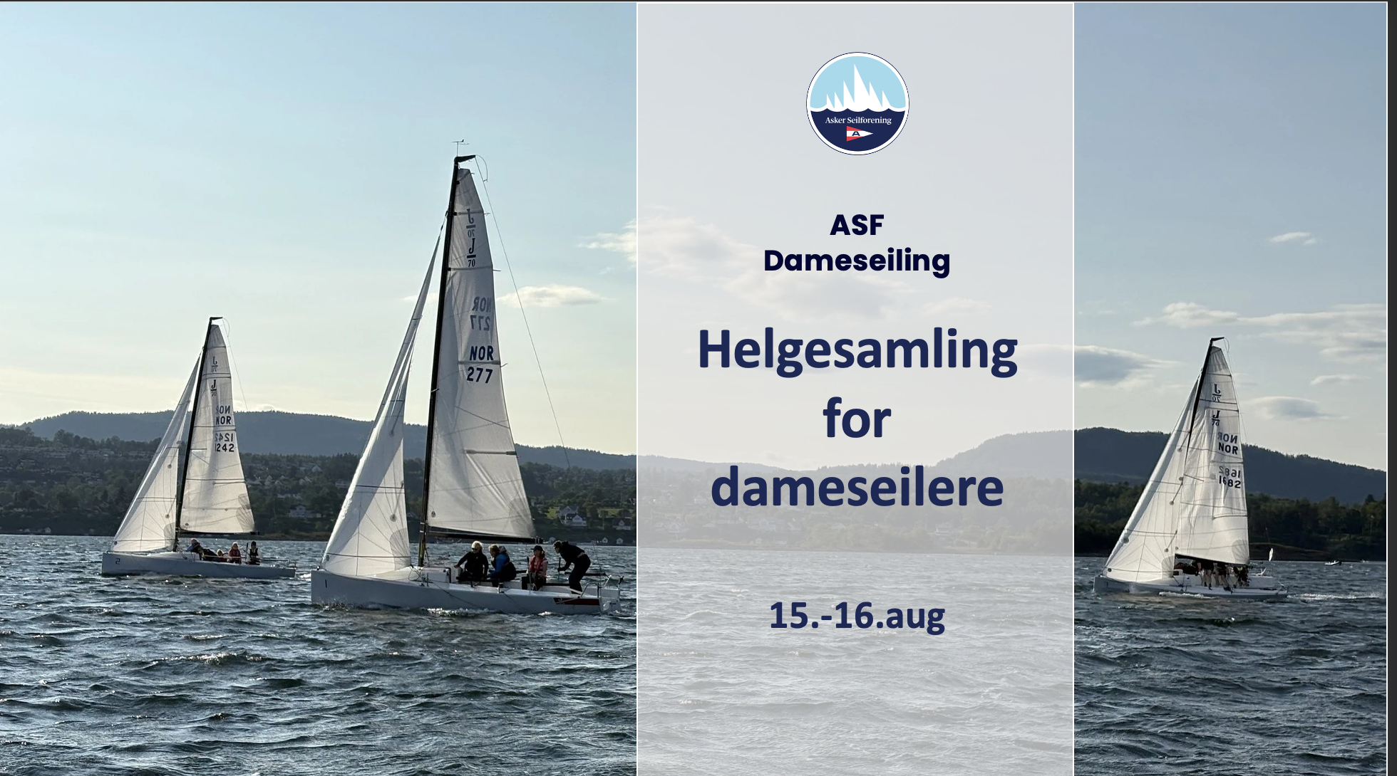 Velkommen til helgesamling for dameseilere - påmelding er åpen