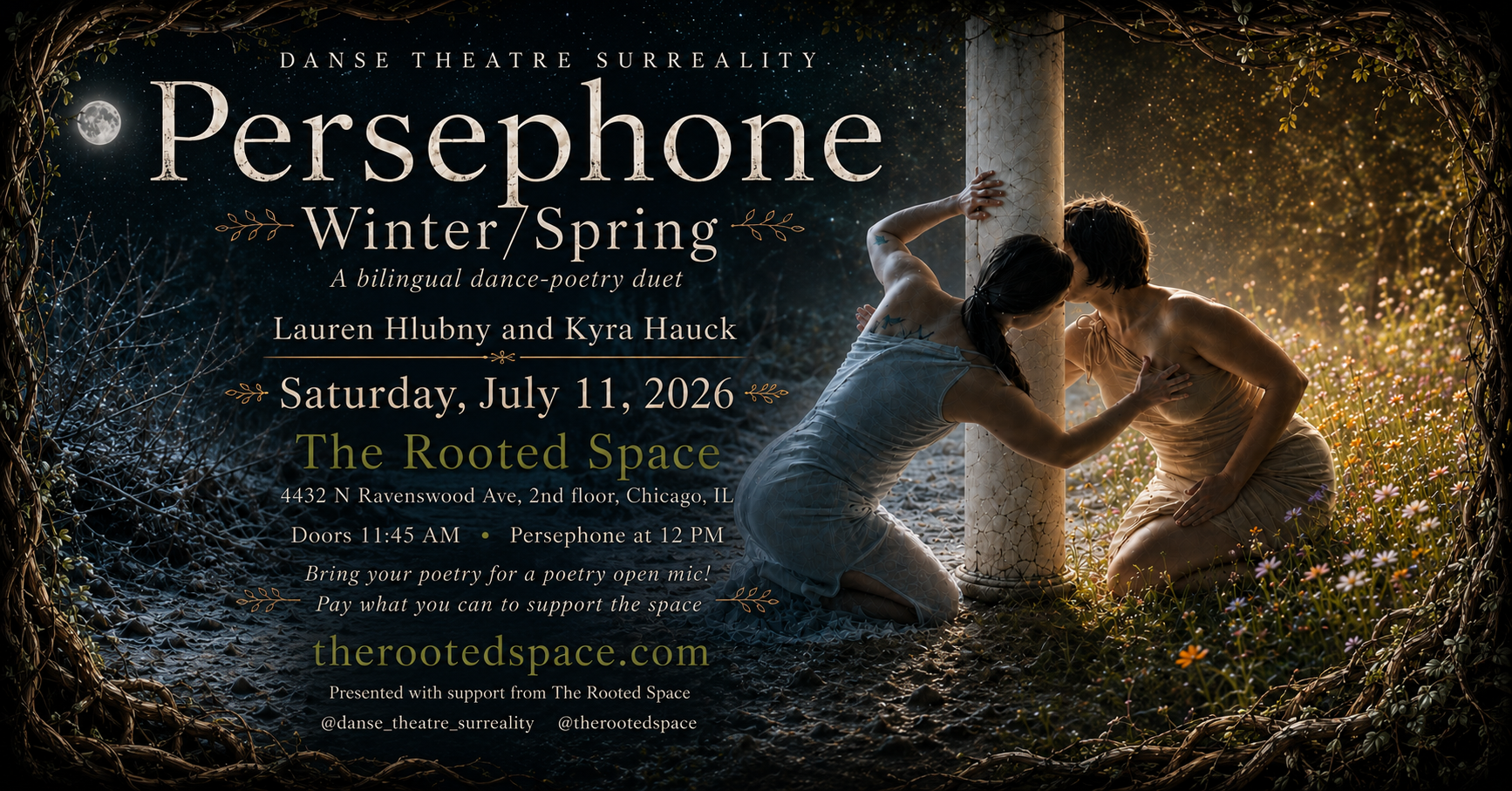 Danse Theatre Surreality's Persephone Winter/Spring at The Rooted Space