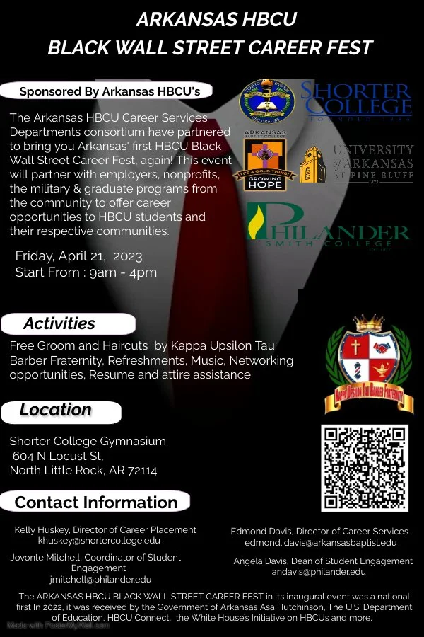 2023 Arkansas HBCU Black Wall Street Career Fest — The HBCU Career Center