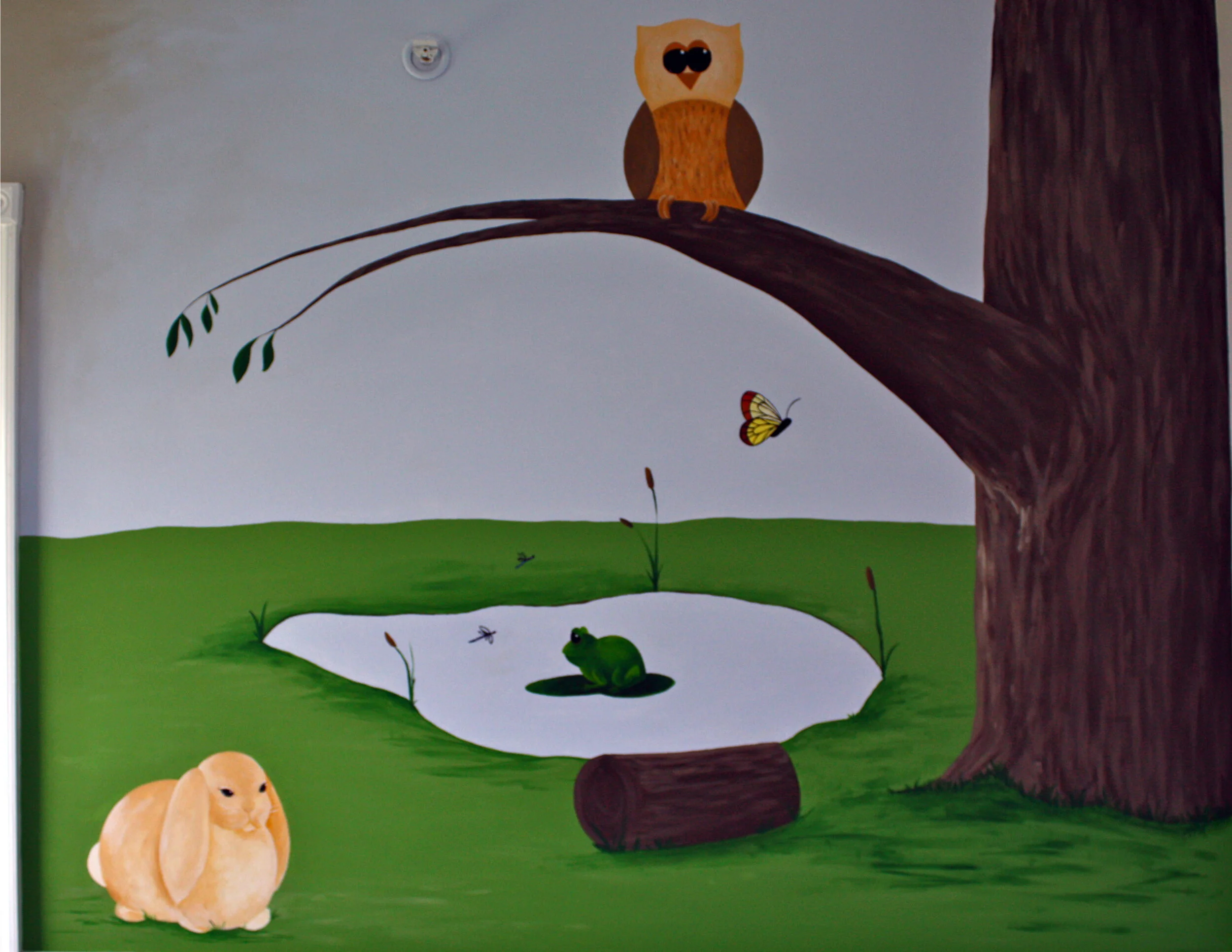 Woodland Creature Nursery Mural