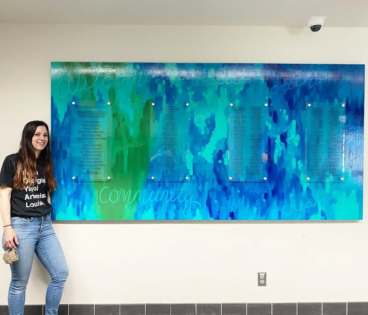 Tredyffrin Township Library Donor Mural Wall