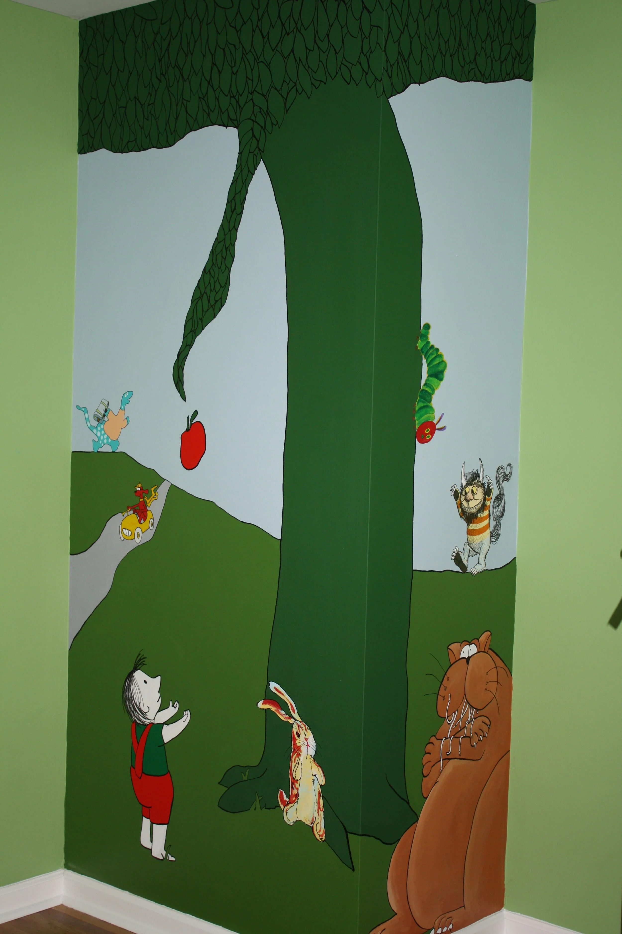 Children's Picture Book Nursery Mural