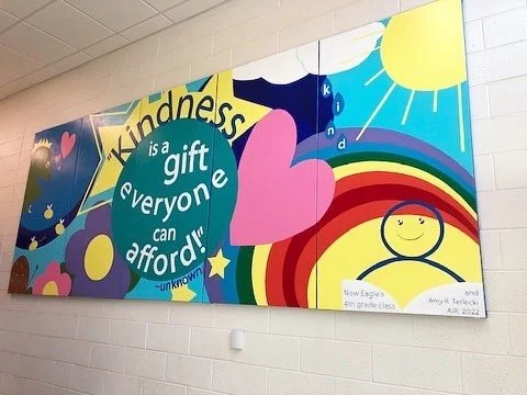 New Eagle Elementary School Artist in Residence Mural