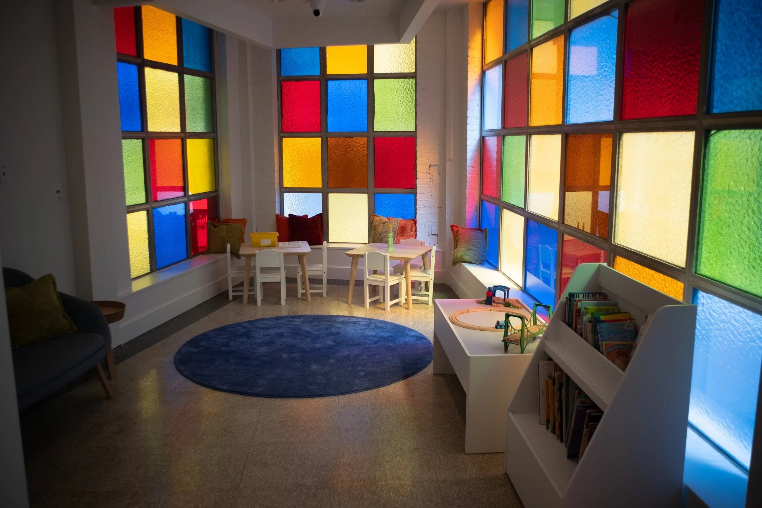   ISAAC AGREE DOWNTOWN SYNAGOGUE CHILDREN'S AREA    BUDGET: $4,000   After the multi-million dollar renovation of the    Isaac Agree Downtown Synagogue    (IADS) in the core of Detroit, a project which experienced a long series of setbacks to the bud
