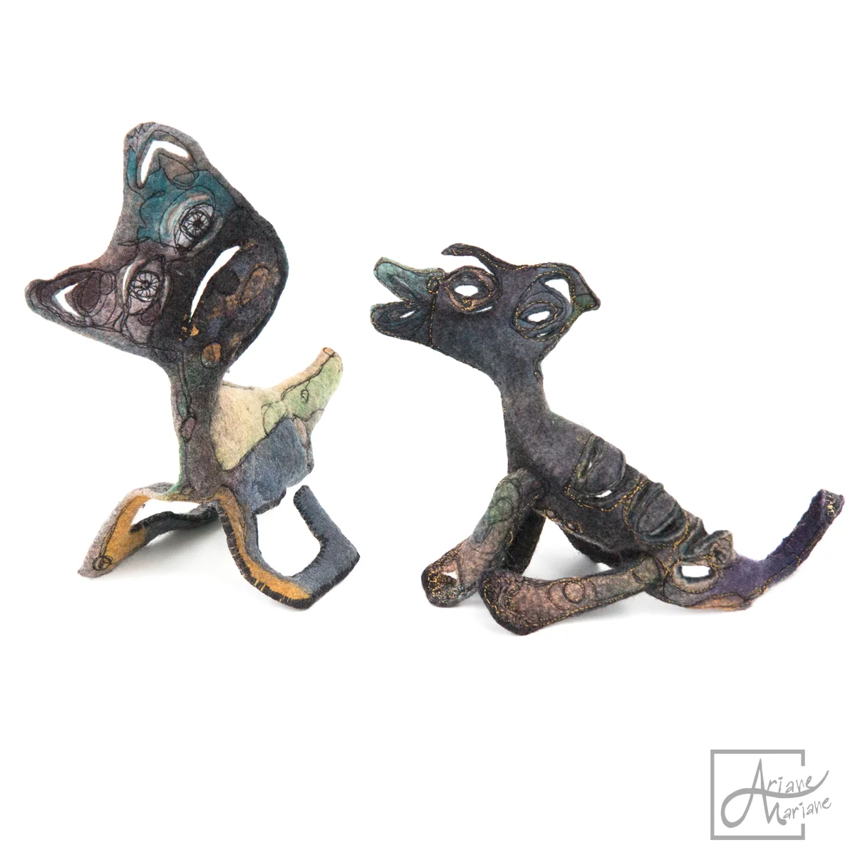 dog-friends-felted-sculptures