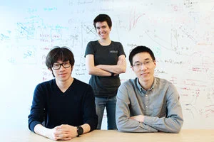 From left, U of T researchers Wenjie Luo, Associate Professor Raquel Urtasun, and Bin Yang at Uber’s Advanced Technologies Group (ATG) Toronto (photos by Ryan Perez)