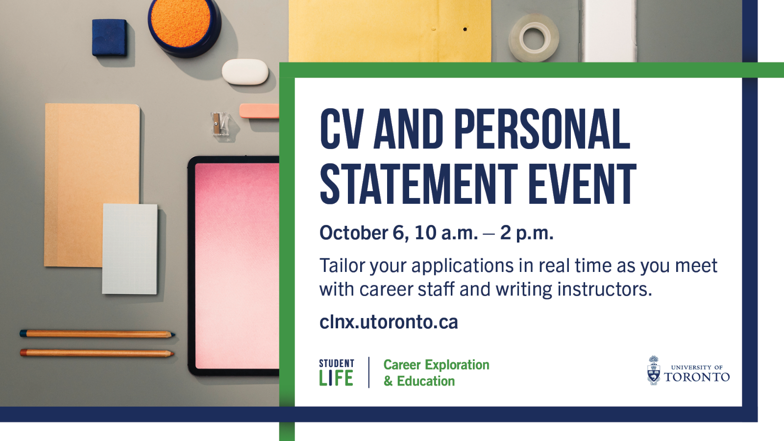 CV and Personal Statement Event (Student Life)