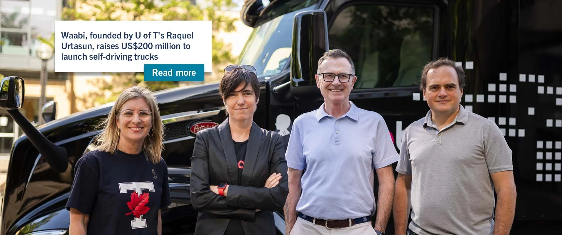 Waabi, founded by U of T's Raquel Urtasun, raises US$200 million to launch self-driving trucks