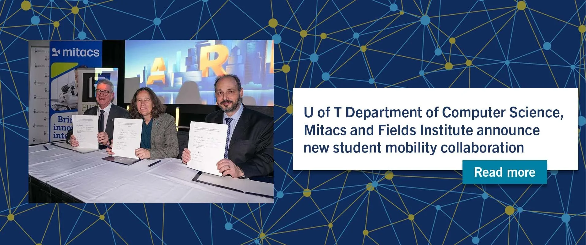 U of T Department of Computer Science, Mitacs and Fields Institute announce new student mobility collaboration