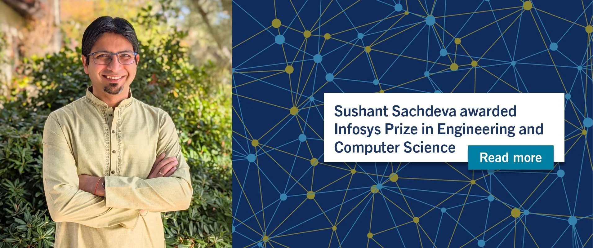 Sushant Sachdeva awarded Infosys Prize in Engineering and Computer Science