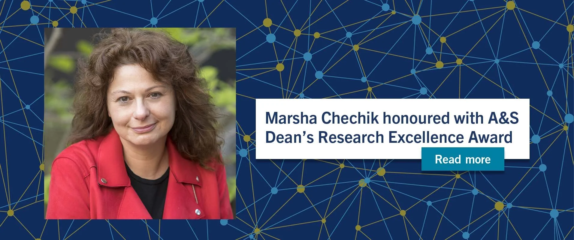 Marsha Chechik honoured with A&amp;S Dean’s Research Excellence Award