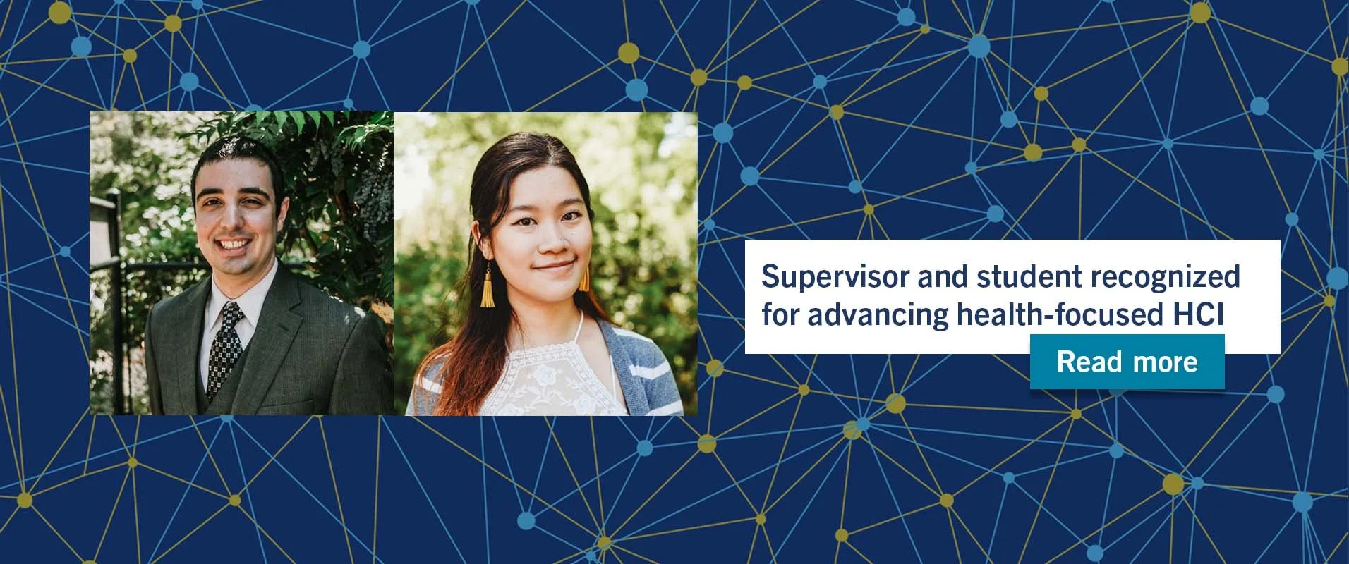 Supervisor and student recognized for advancing health-focused HCI