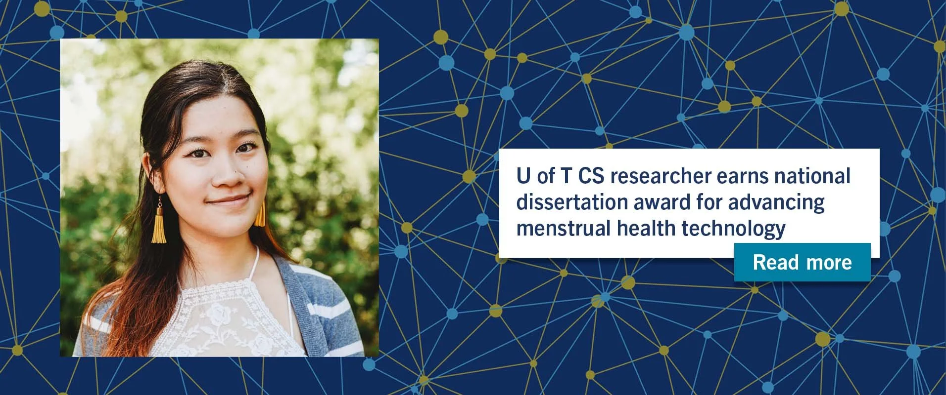 U of T CS researcher earns national dissertation award for advancing menstrual health technology