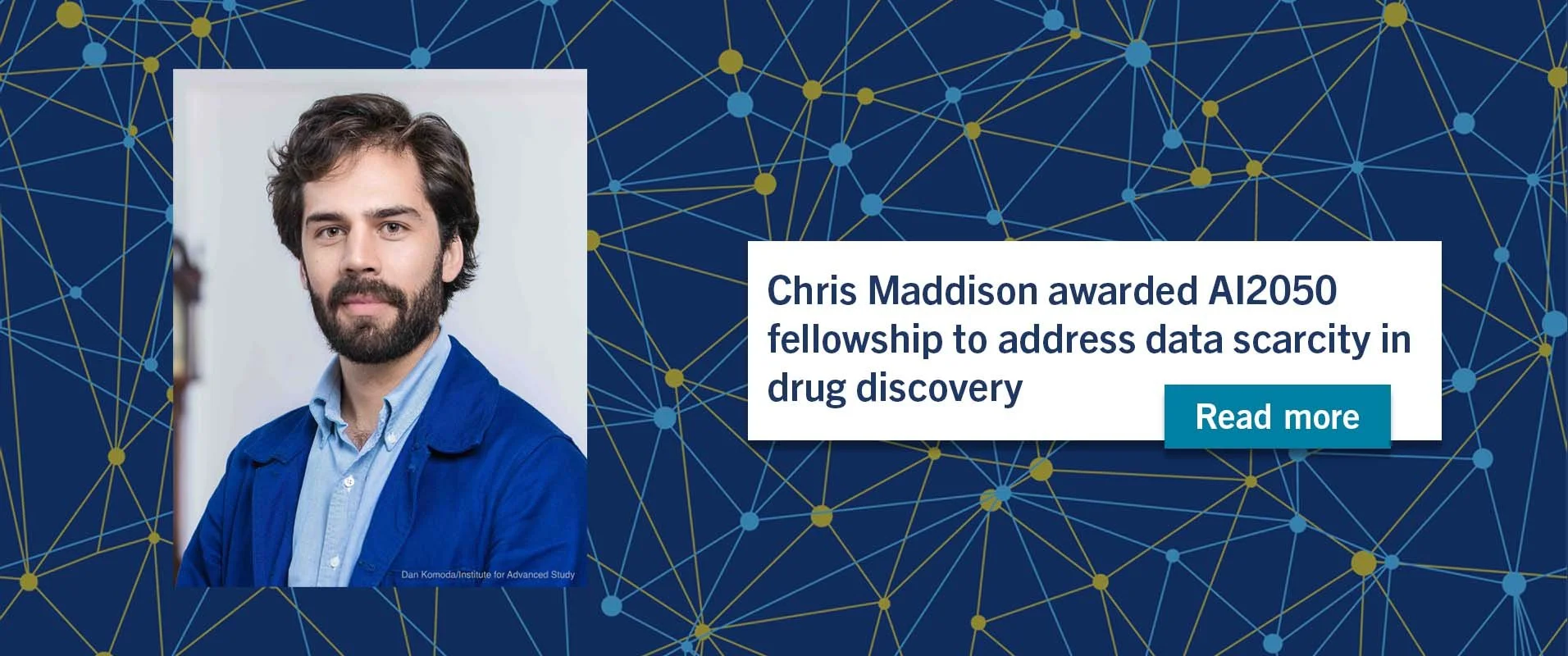 Chris Maddison awarded AI2050 fellowship to address data scarcity in drug discovery