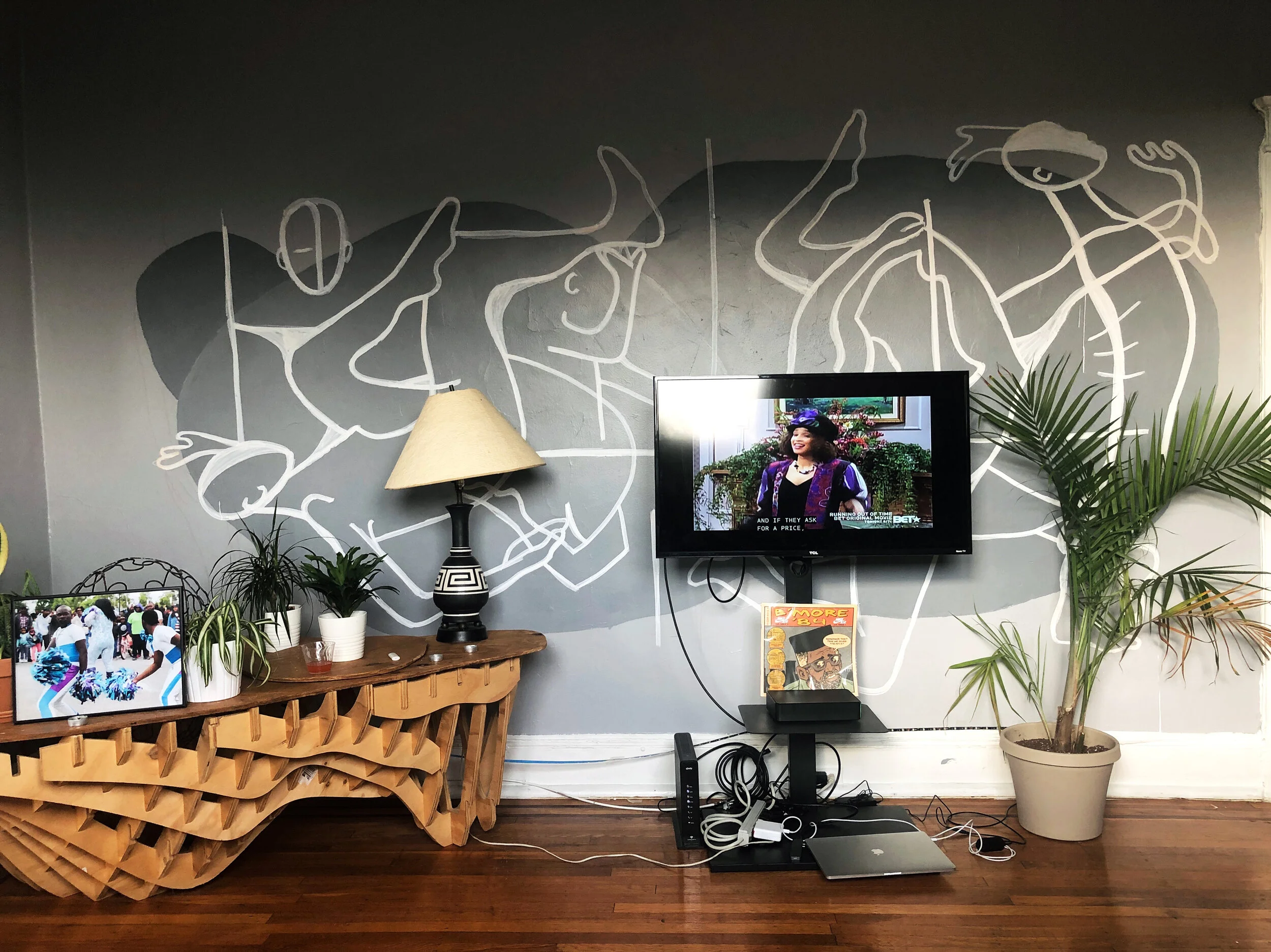 Mural + Sculptural Table, Baltimore