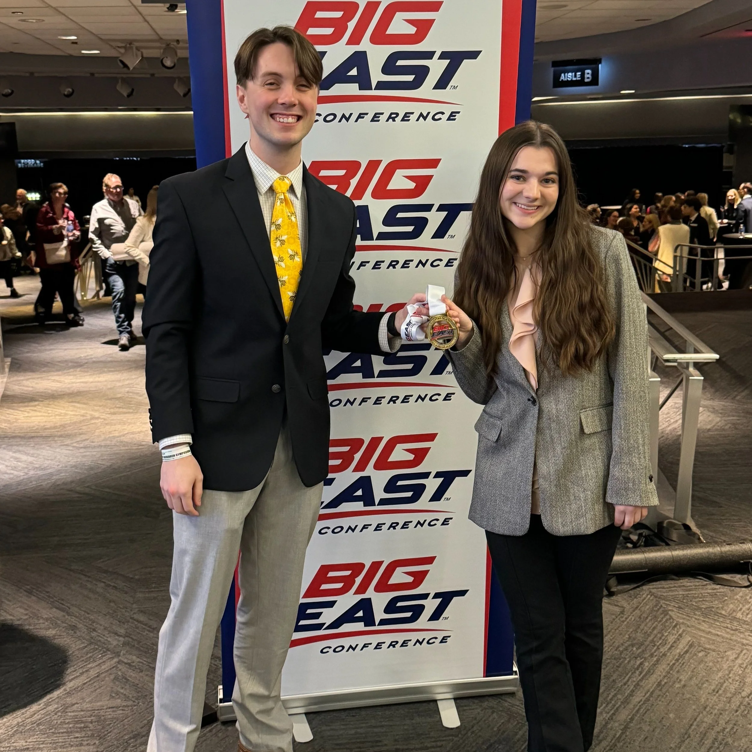  Elsa Hahn and Zac Nelson Win First Place at the 2024 Big East Undergraduate Research Poster Symposium